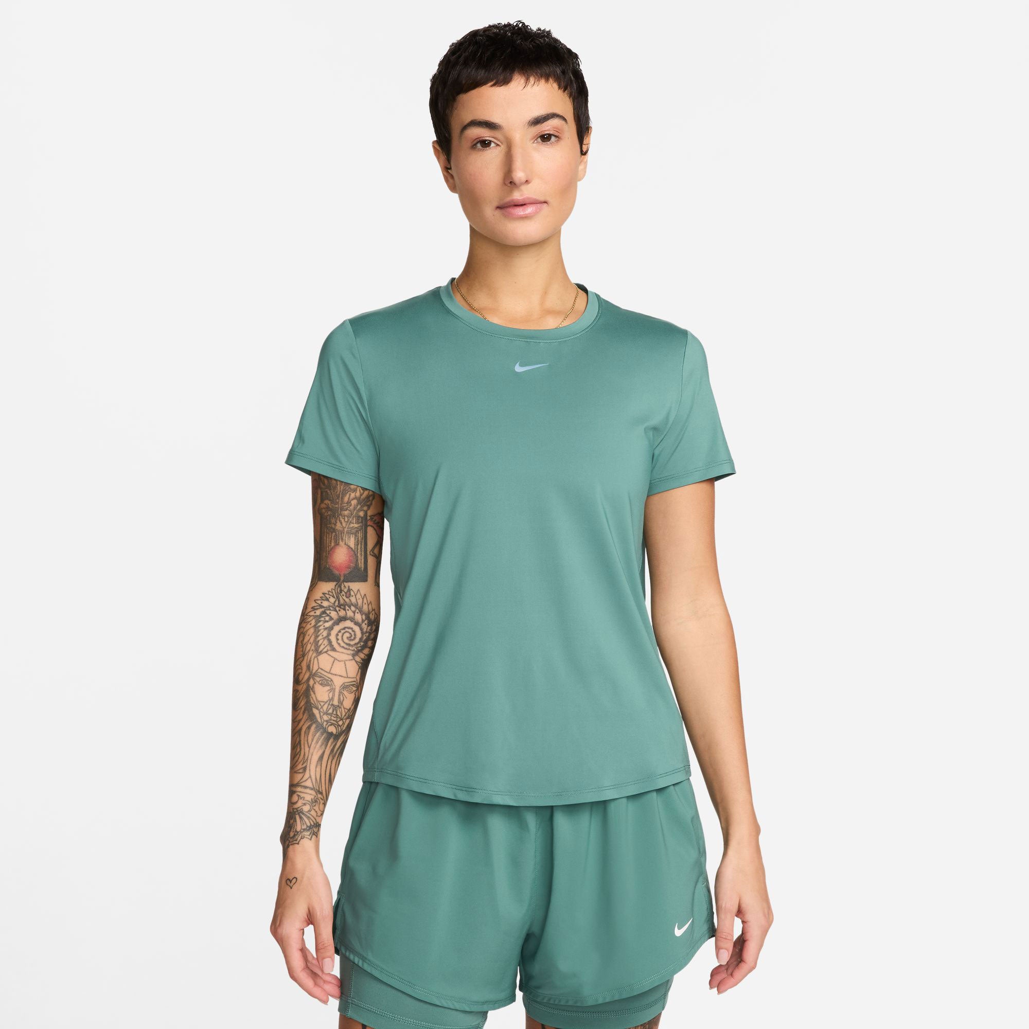 Nike One Classic Dri-FIT Shirt voor Dames Groen Tennis Only