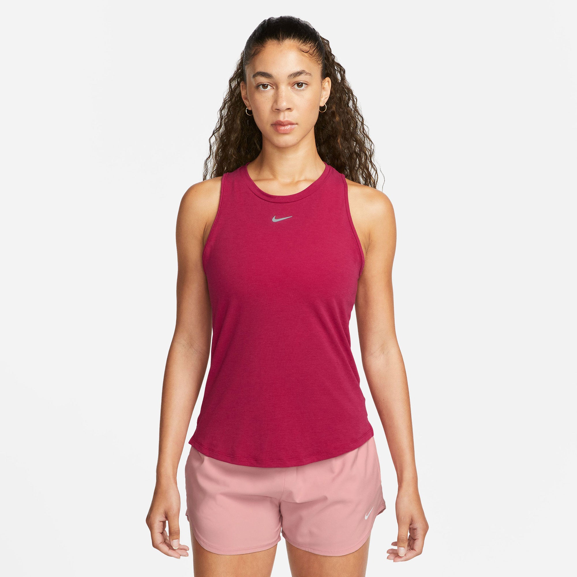 Nike One Luxe Dri-FIT Women's Standard Fit Tank Red (1)