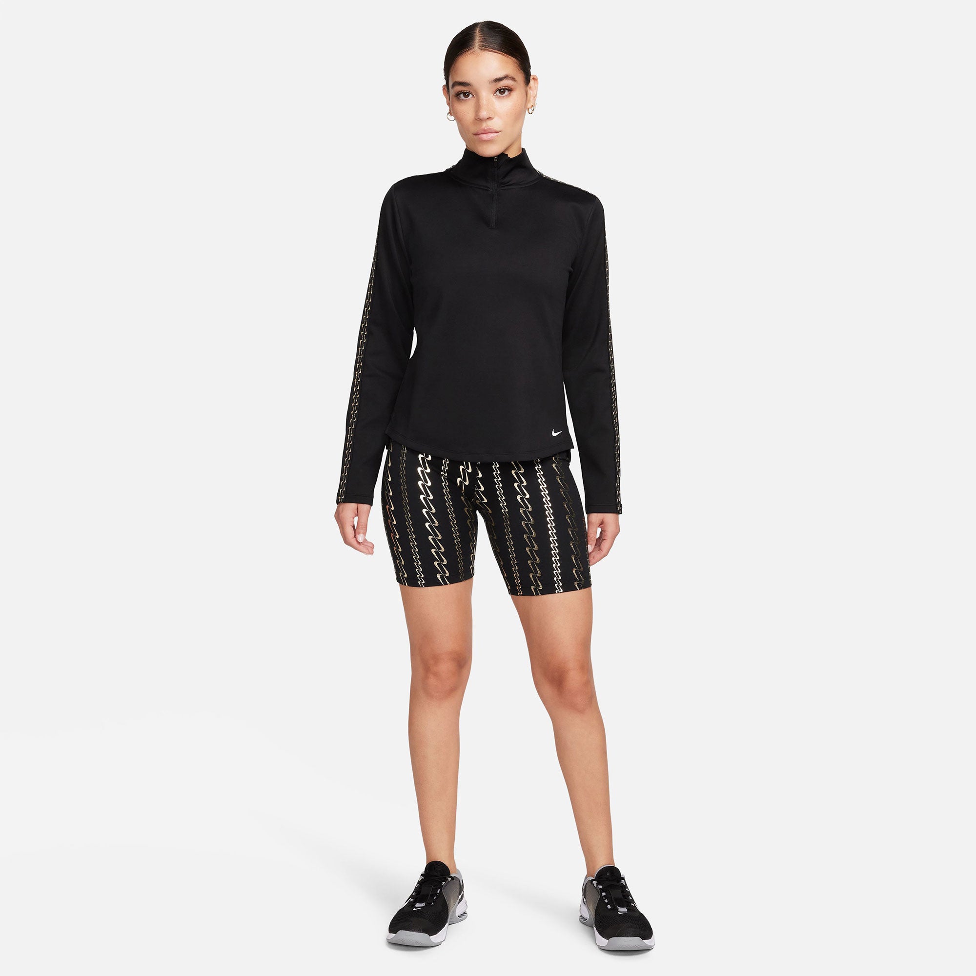 Nike One Therma-FIT Dames Halflange Rits Novelty Top