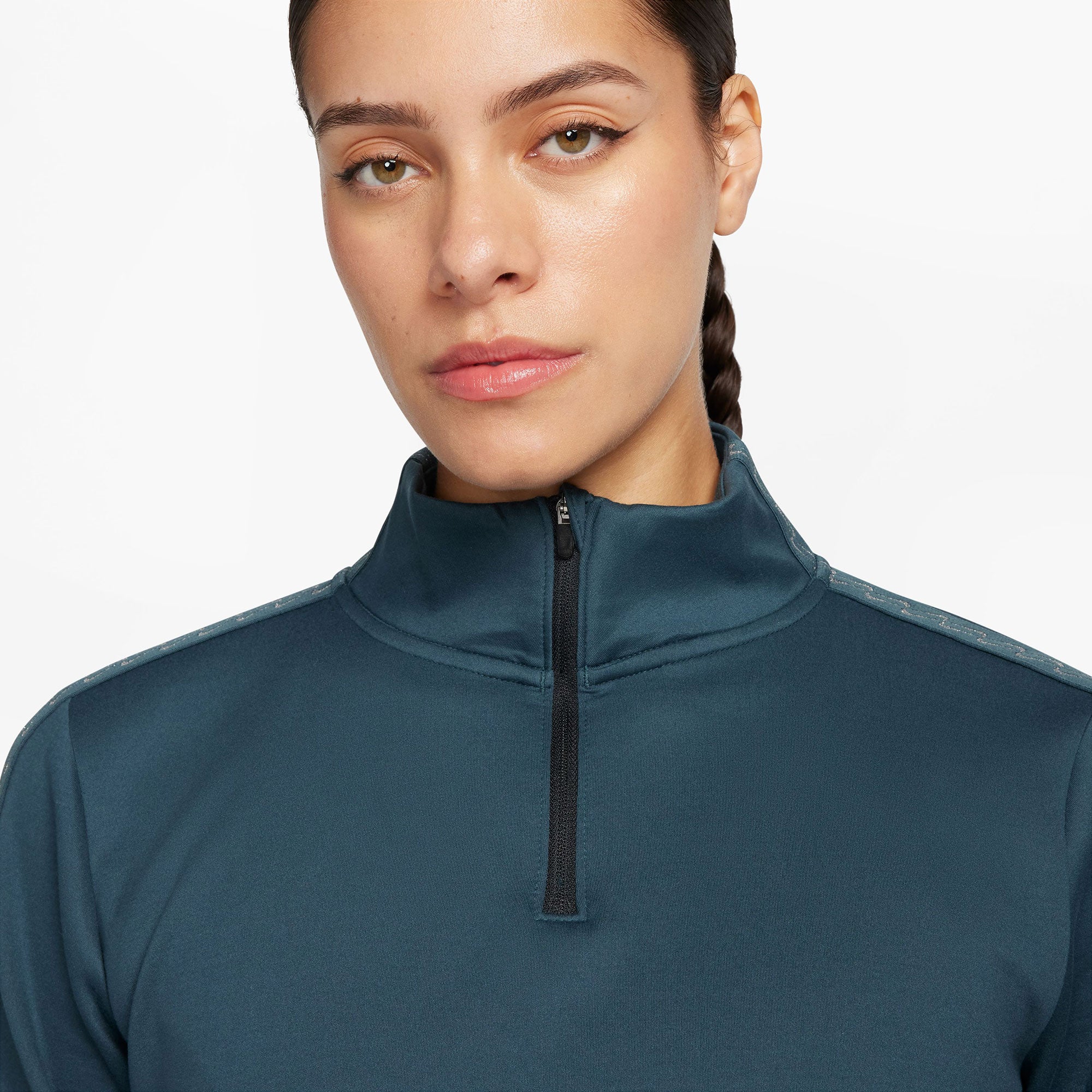 Nike One Therma-FIT Women's Half-Zip Novelty Top Green (3)
