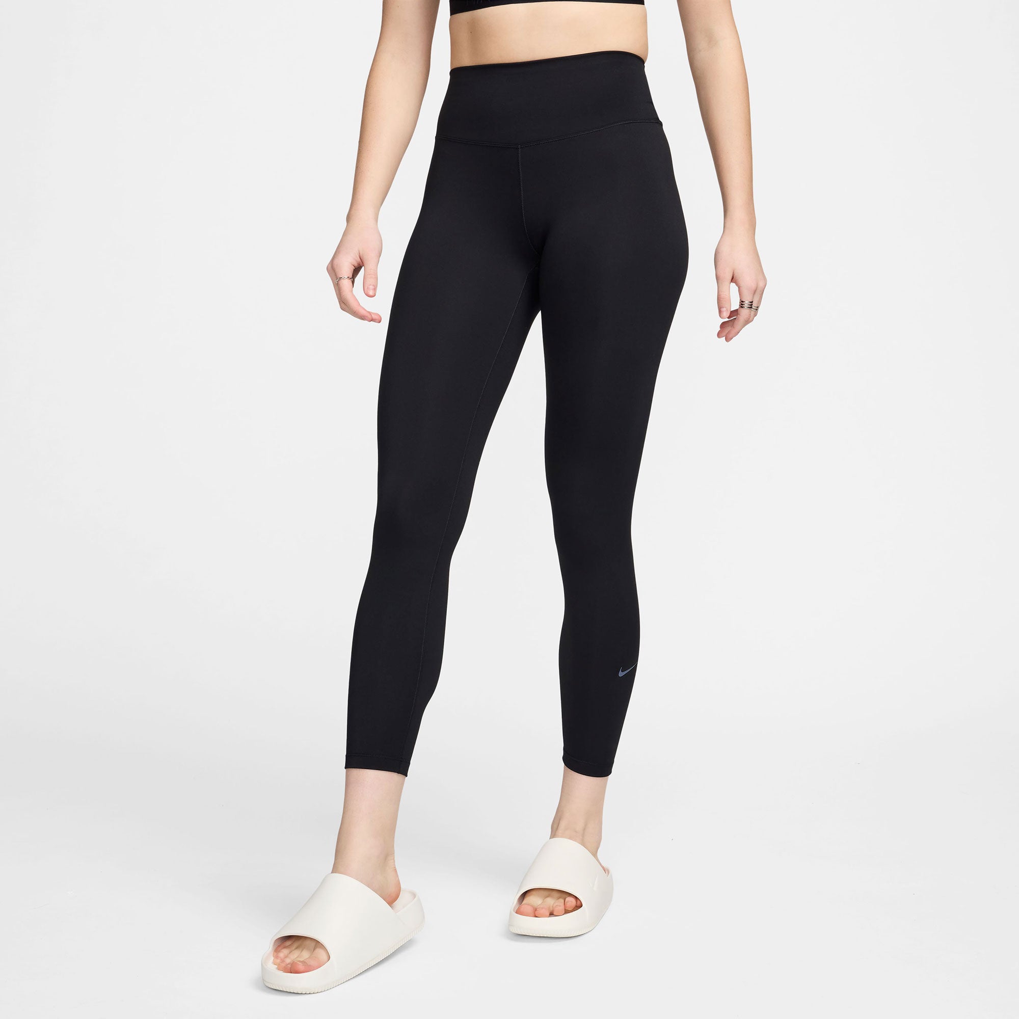 Nike One Women's Dri-FIT High-Waisted 7/8 Leggings - Black (1)