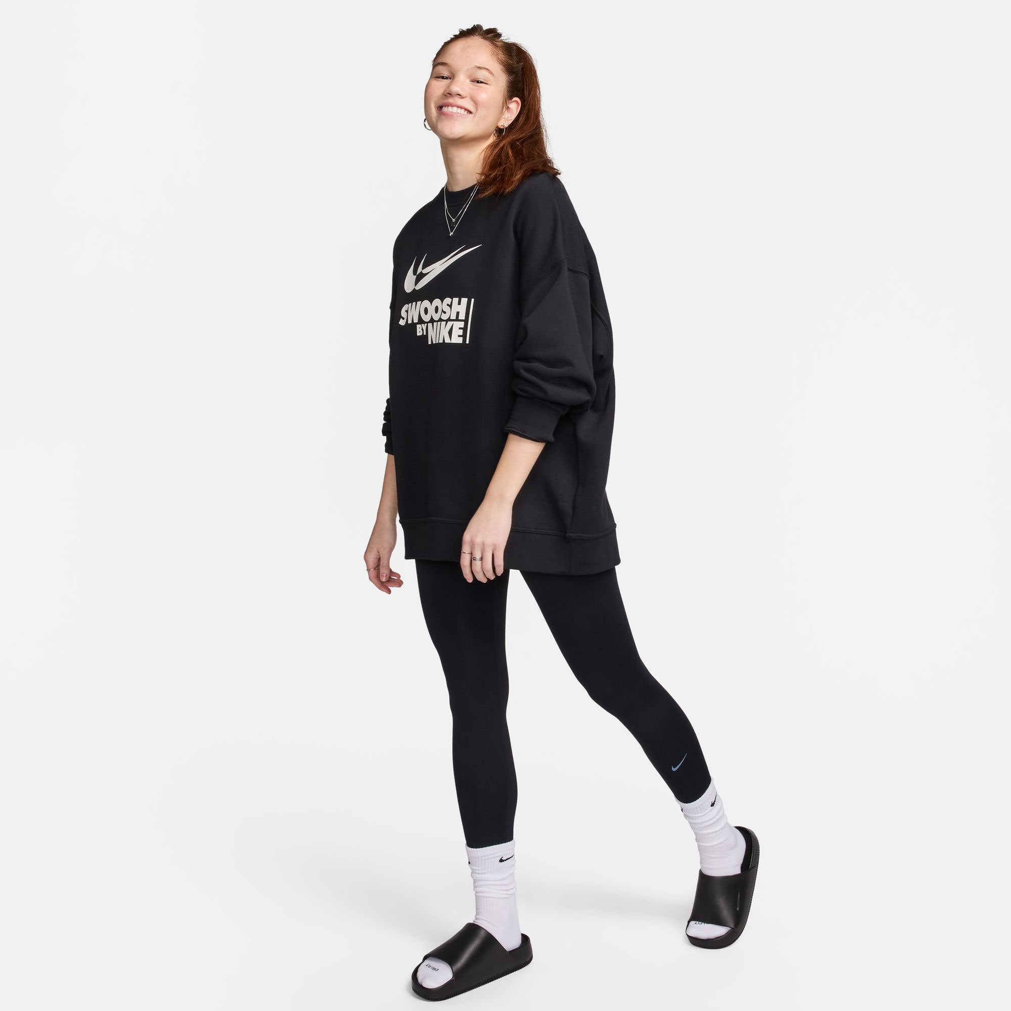 Nike One Women's Dri-FIT High-Waisted Leggings - Black (5)