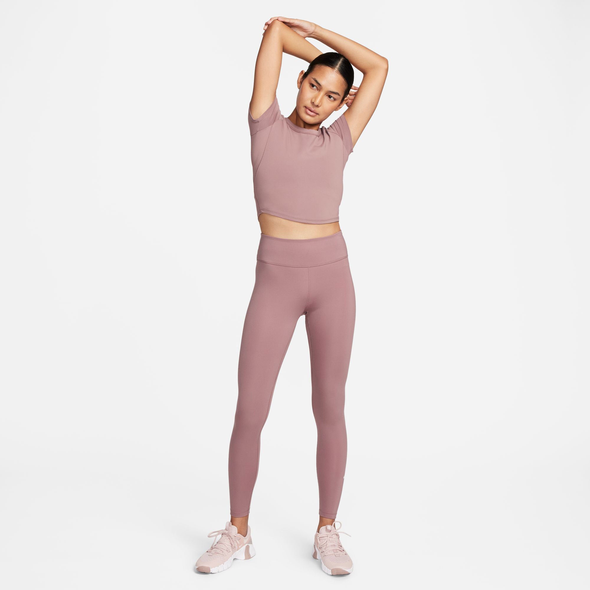 Nike One Women's Dri-FIT Mid-Rise Leggings - Brown (6)