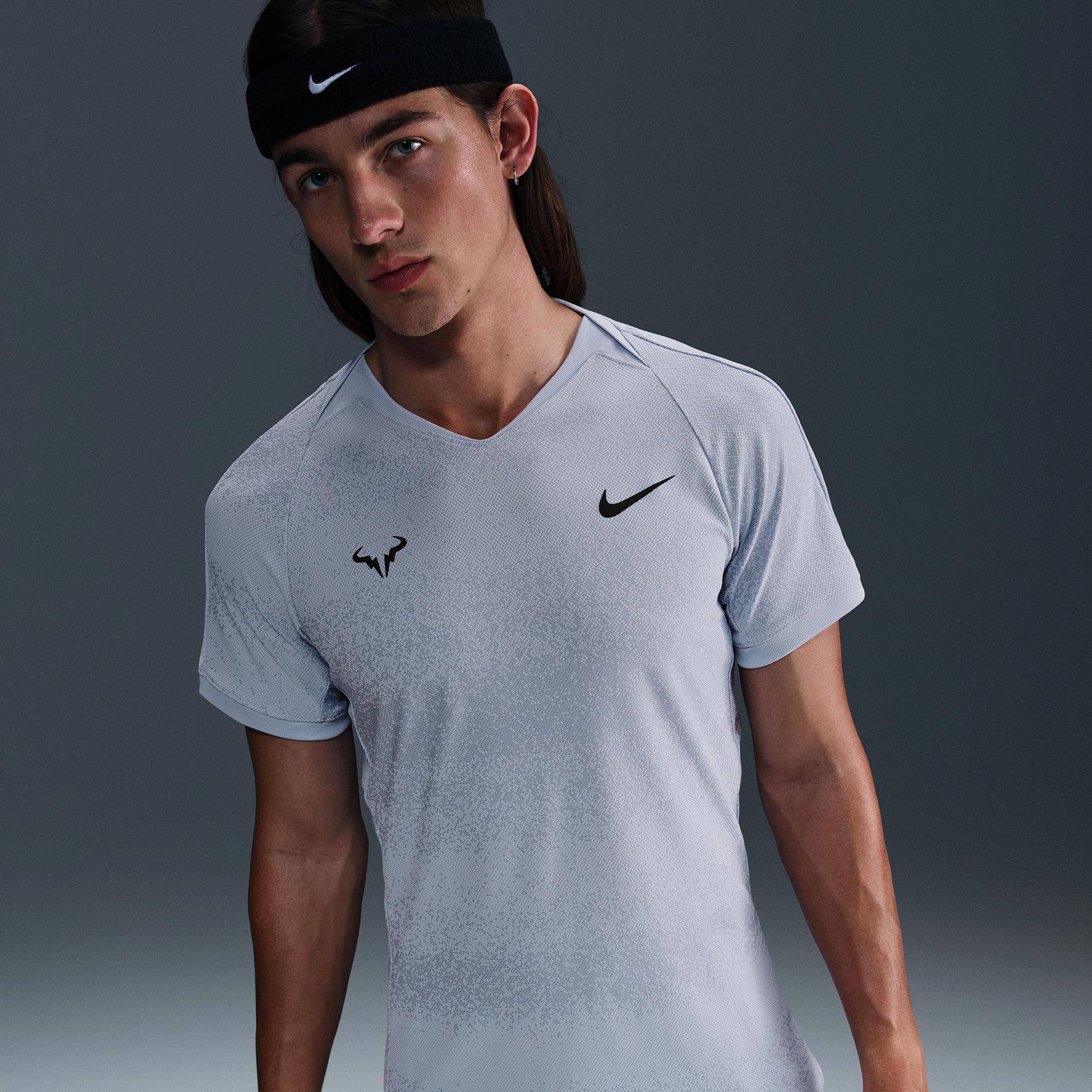 Nike Rafa Men's Dri-FIT ADV Tennis Shirt - Grey (1)