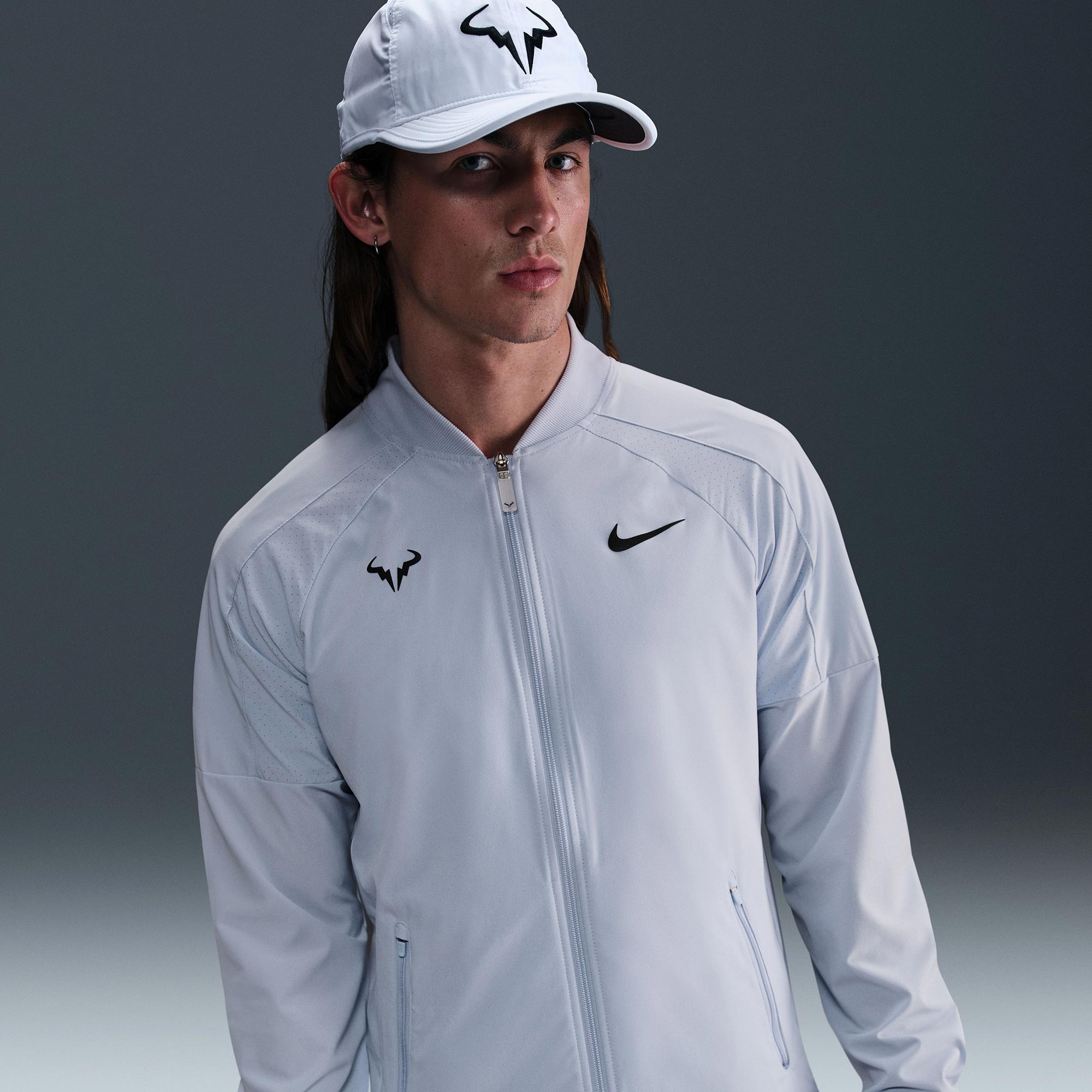Nike Rafa Men's Dri-FIT Tennis Jacket - Grey (1)