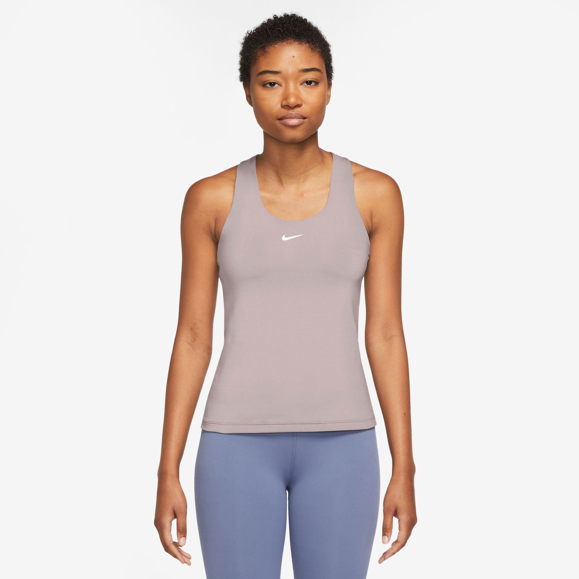 Nike Swoosh Women's Dri-FIT Bra Tank - Grey (1)