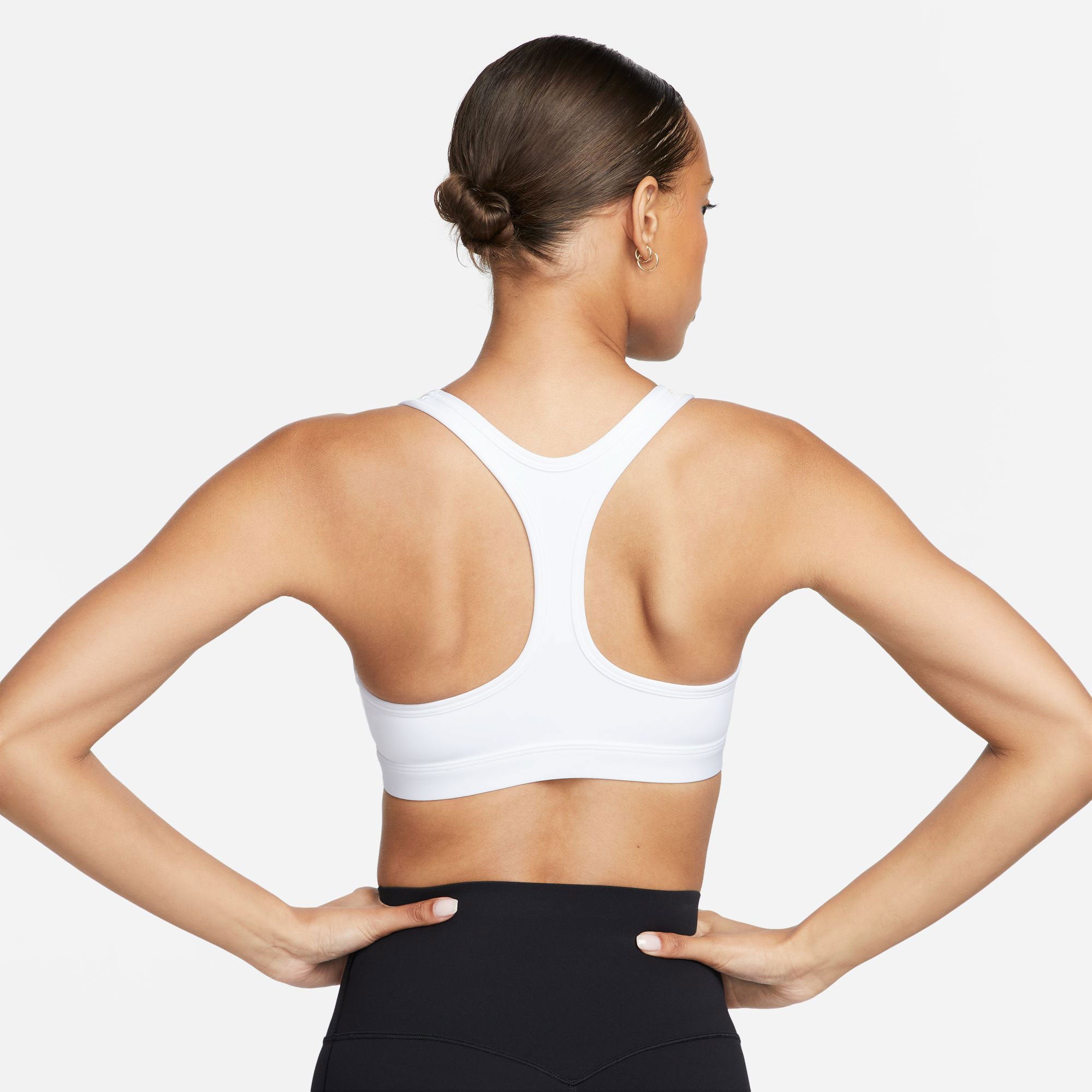 Nike Swoosh Women's Light-Support Non-Padded Sports Bra - White (2)