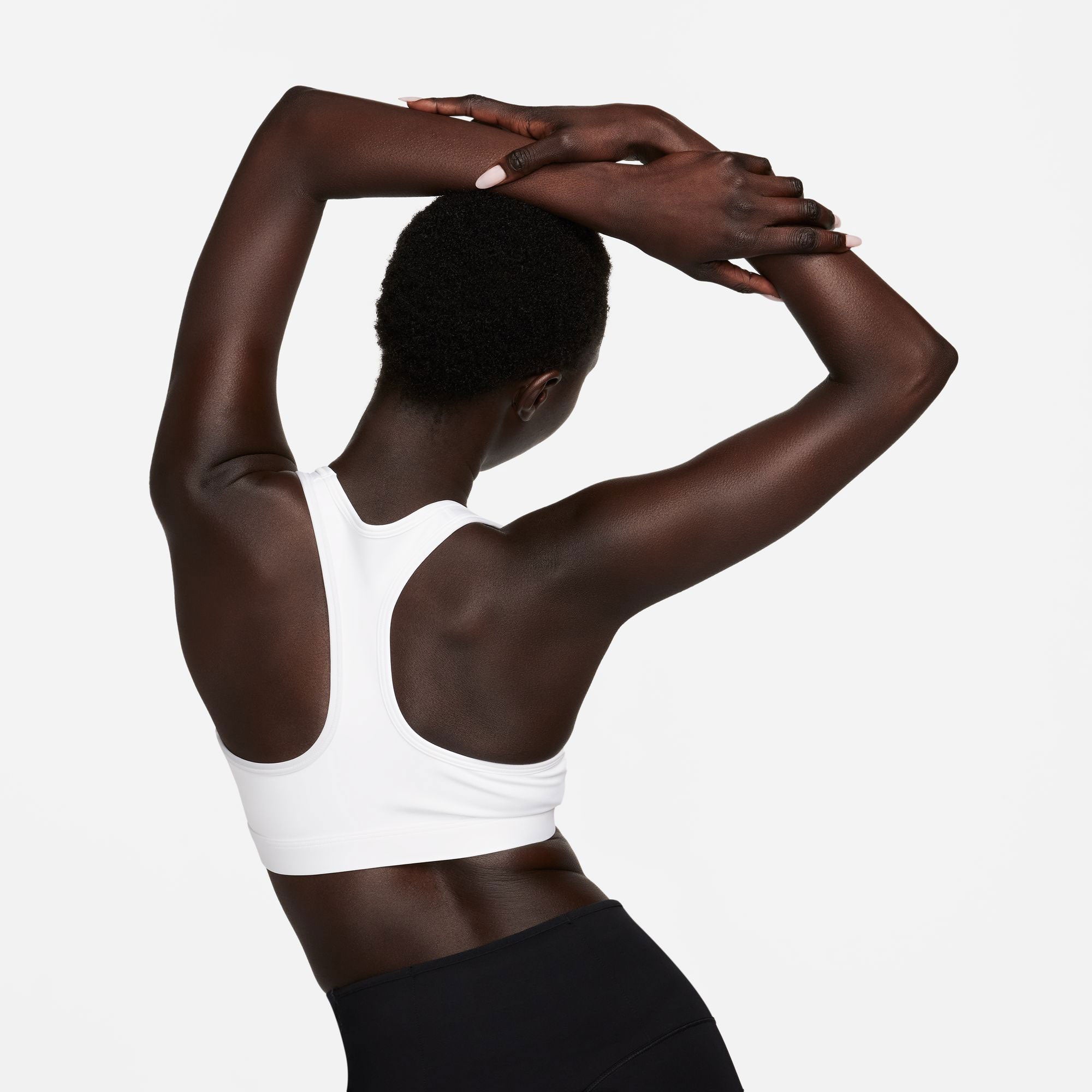 Nike Swoosh Women's Medium-Support Padded Sports Bra - White (2)