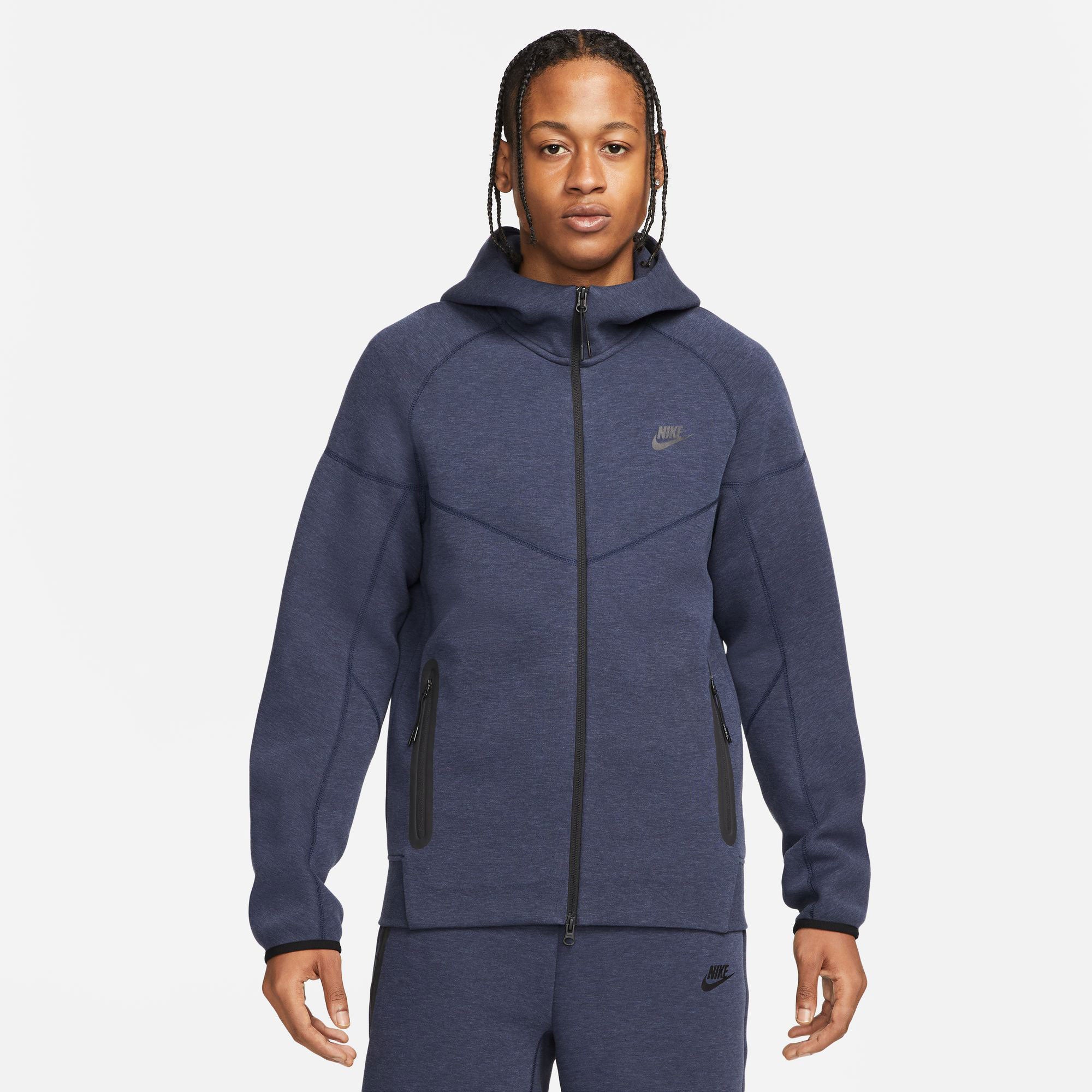 Nike Tech Fleece Men's Full-Zip Hoodie Dark Blue Tennis Only