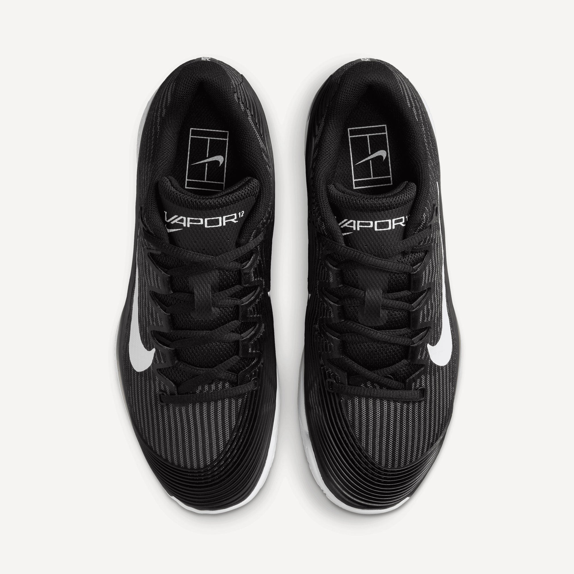 Nike Vapor 12 Women's Clay Court Tennis Shoes - Black (6)