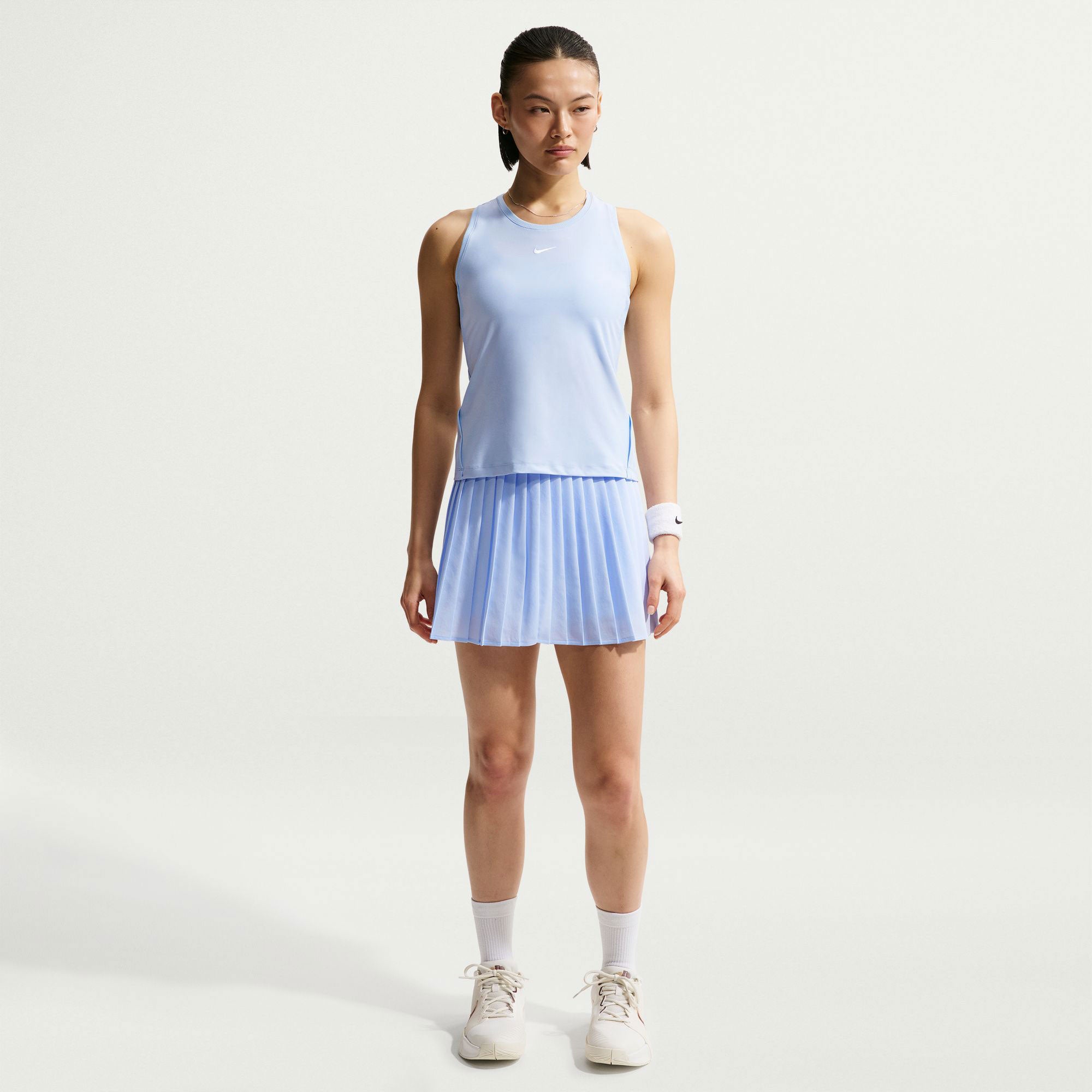 Nike Victory Women's Dri-FIT High-Waisted Pleated Tennis Skirt - Blue (1)