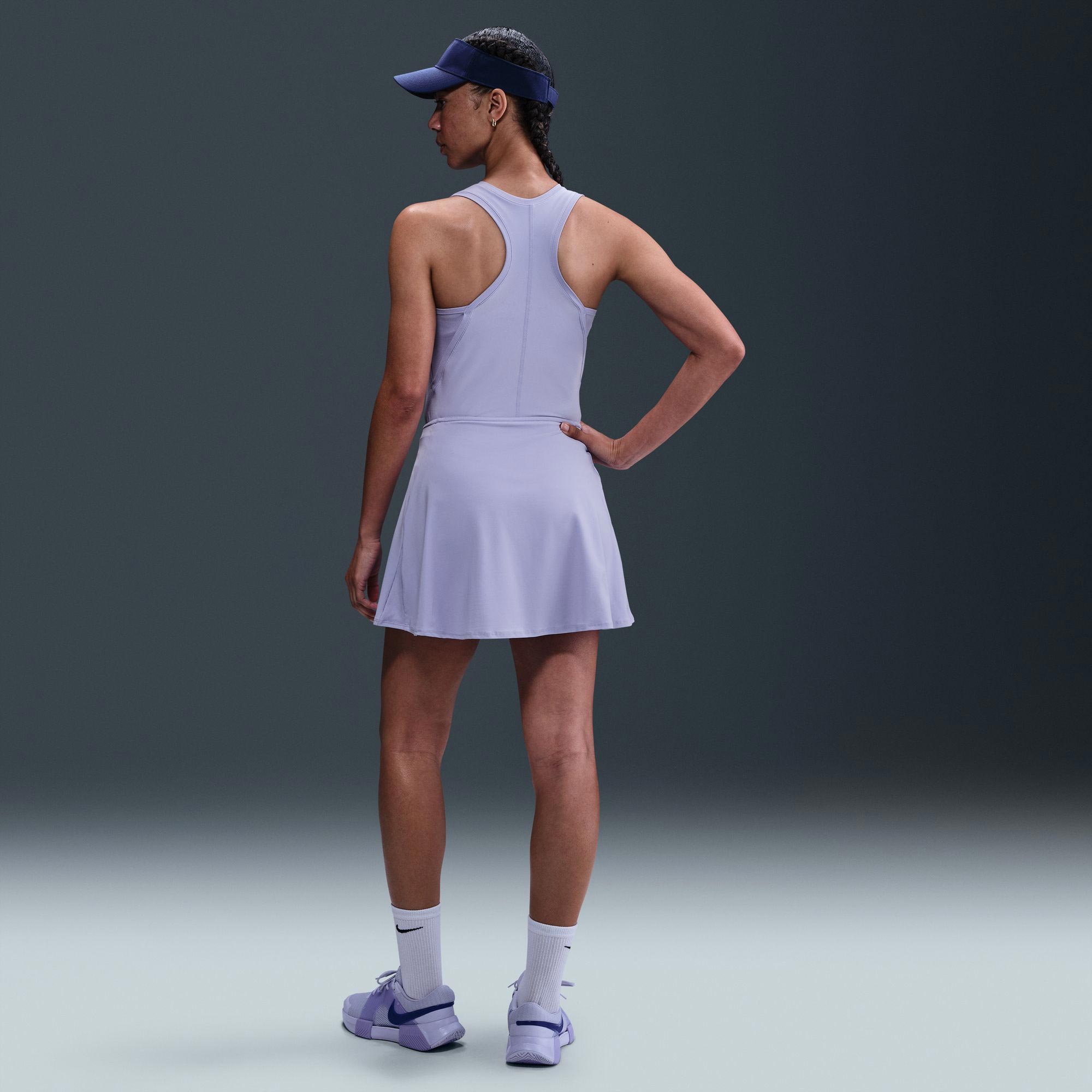 Nike Victory Women's Dri-FIT Mid-Rise Flouncy Tennis Skirt - Purple (2)