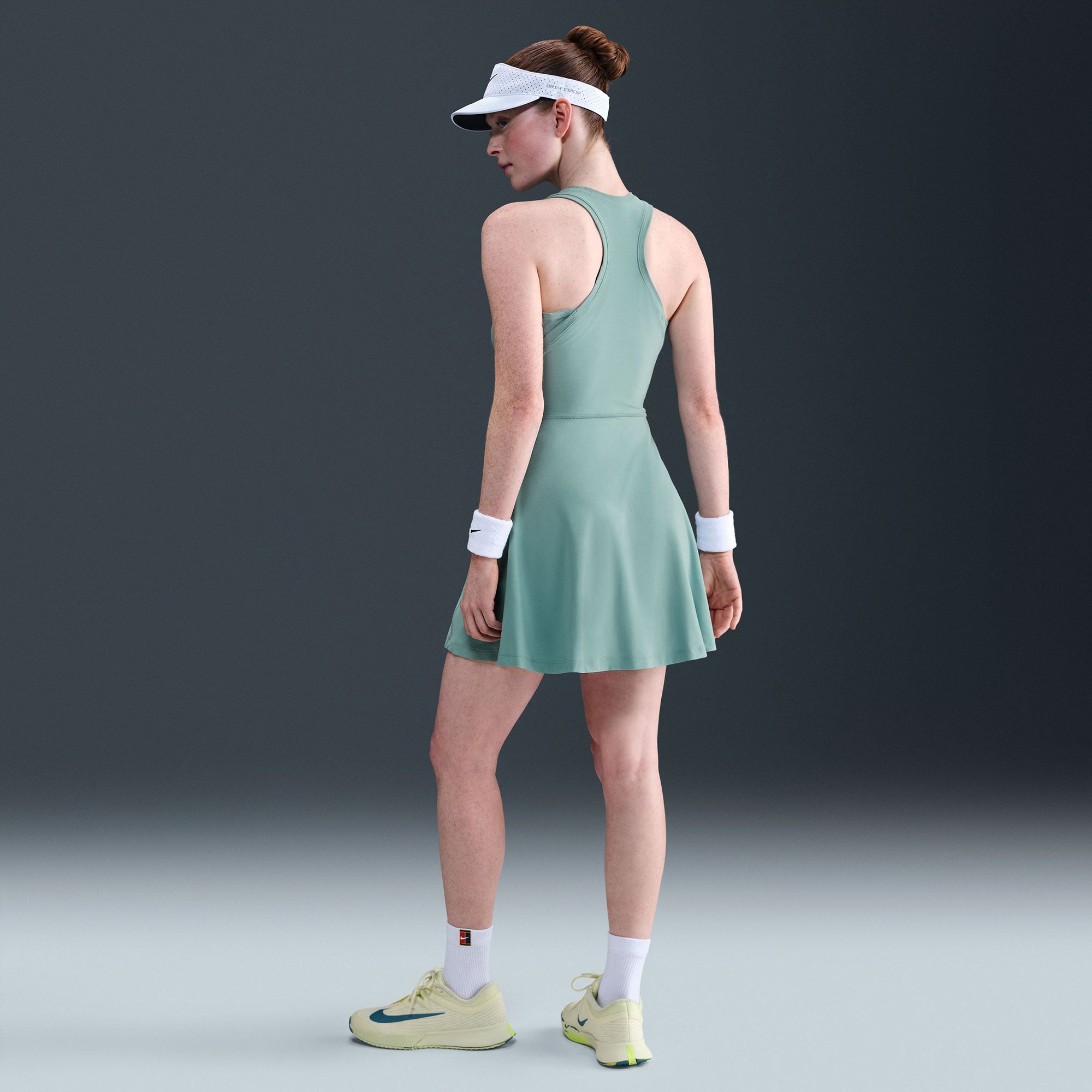Nike Victory Women's Dri-FIT Tennis Dress - Grey (2)