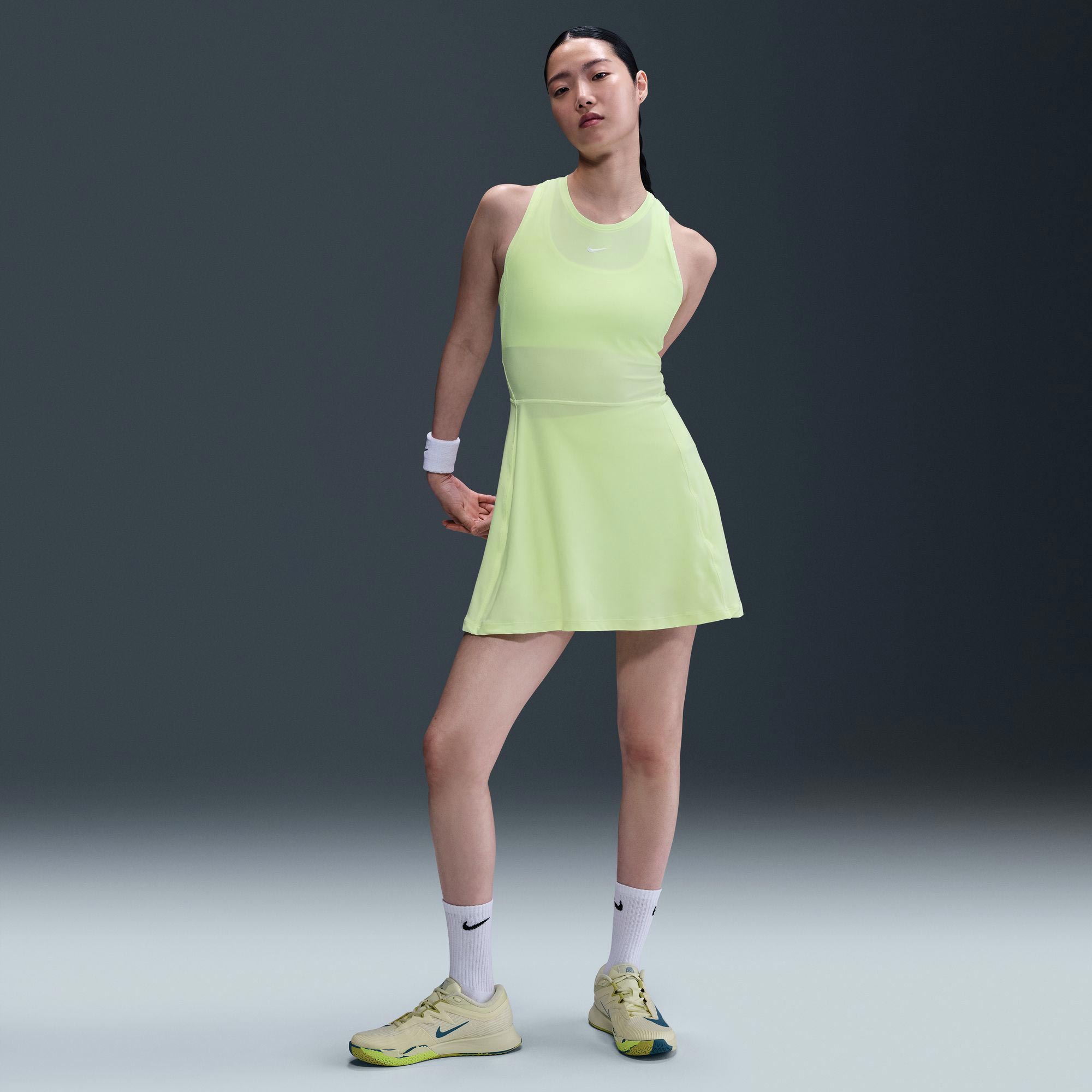 Nike Victory Dri-FIT Tennisjurk voor Dames Geel Tennis Only