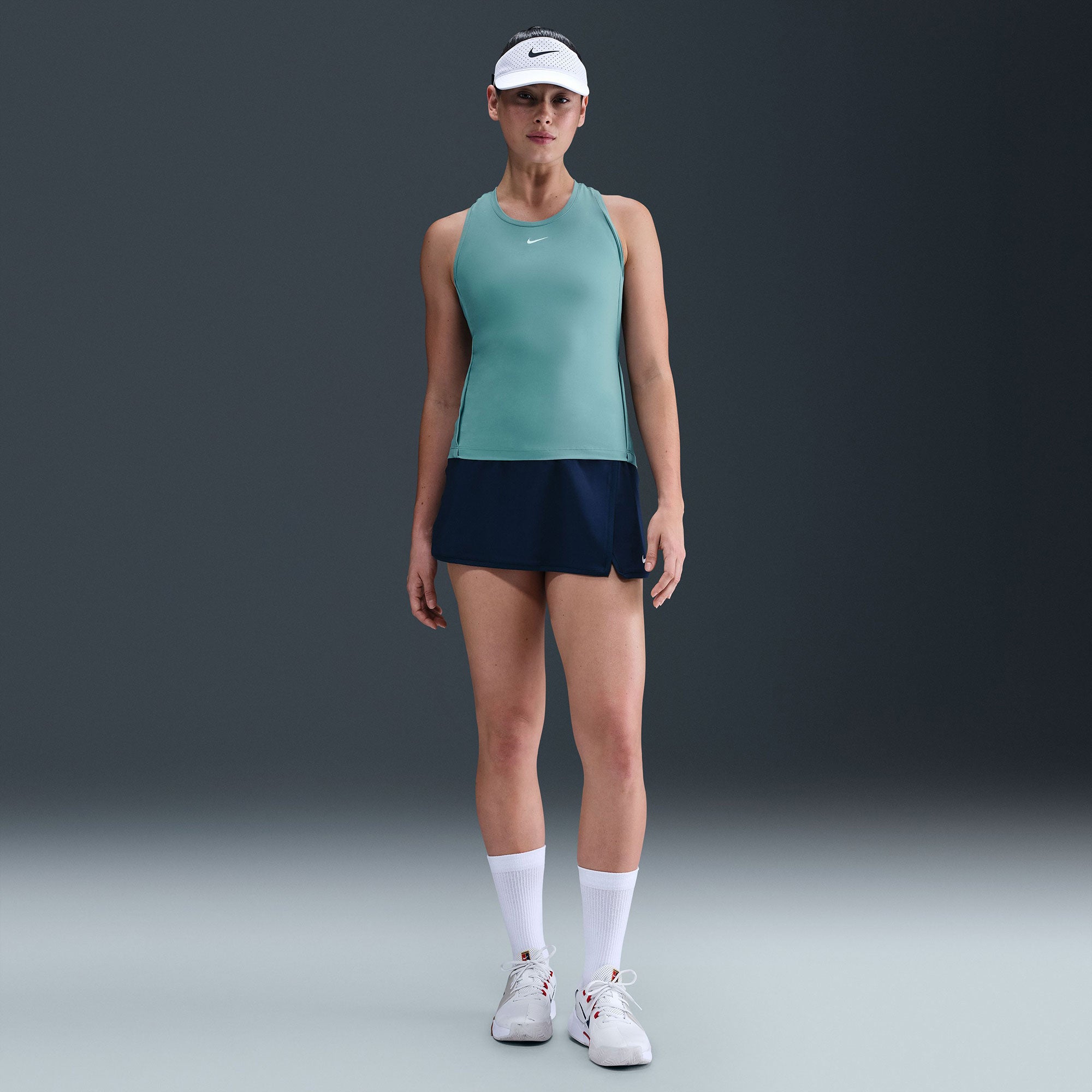 Nike Victory Women's Dri-FIT Tennis Tank - Grey (4)
