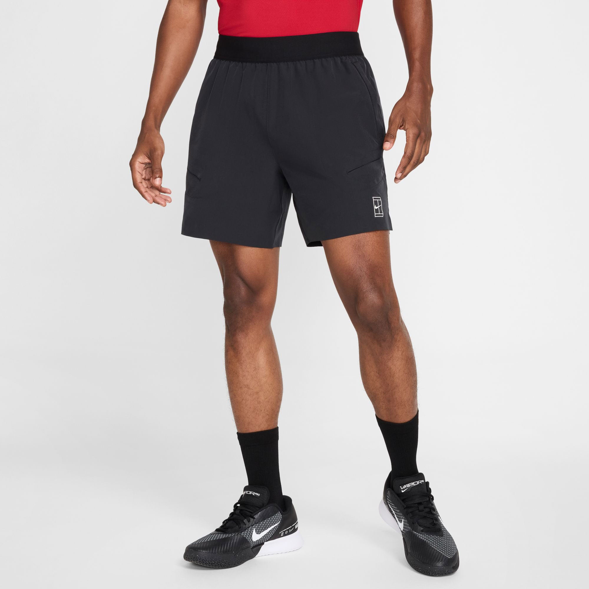 NikeCourt Advantage Men's Dri-FIT 6-Inch Tennis Shorts - Black (1)