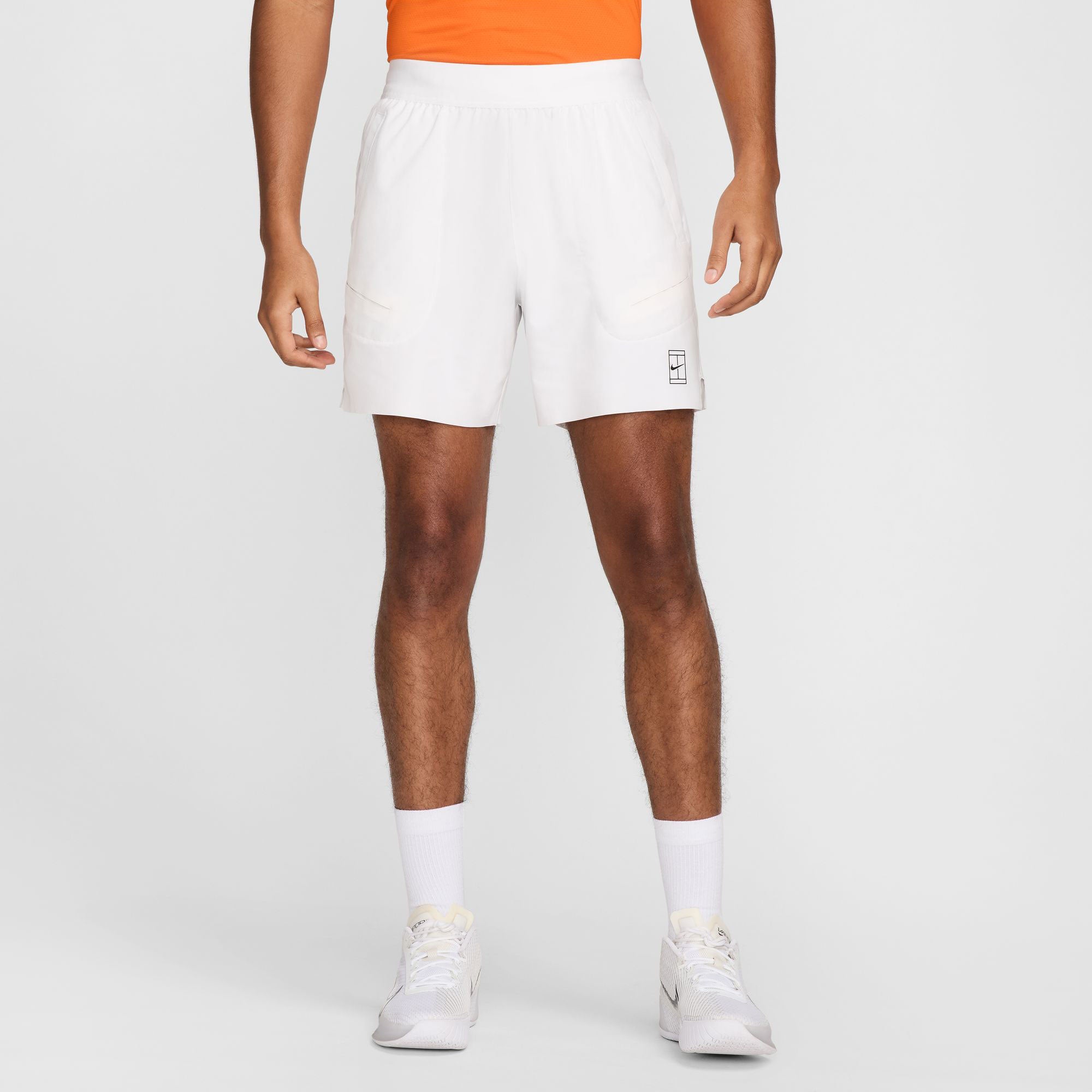 NikeCourt Advantage Men's Dri-FIT 6-Inch Tennis Shorts - White (1)