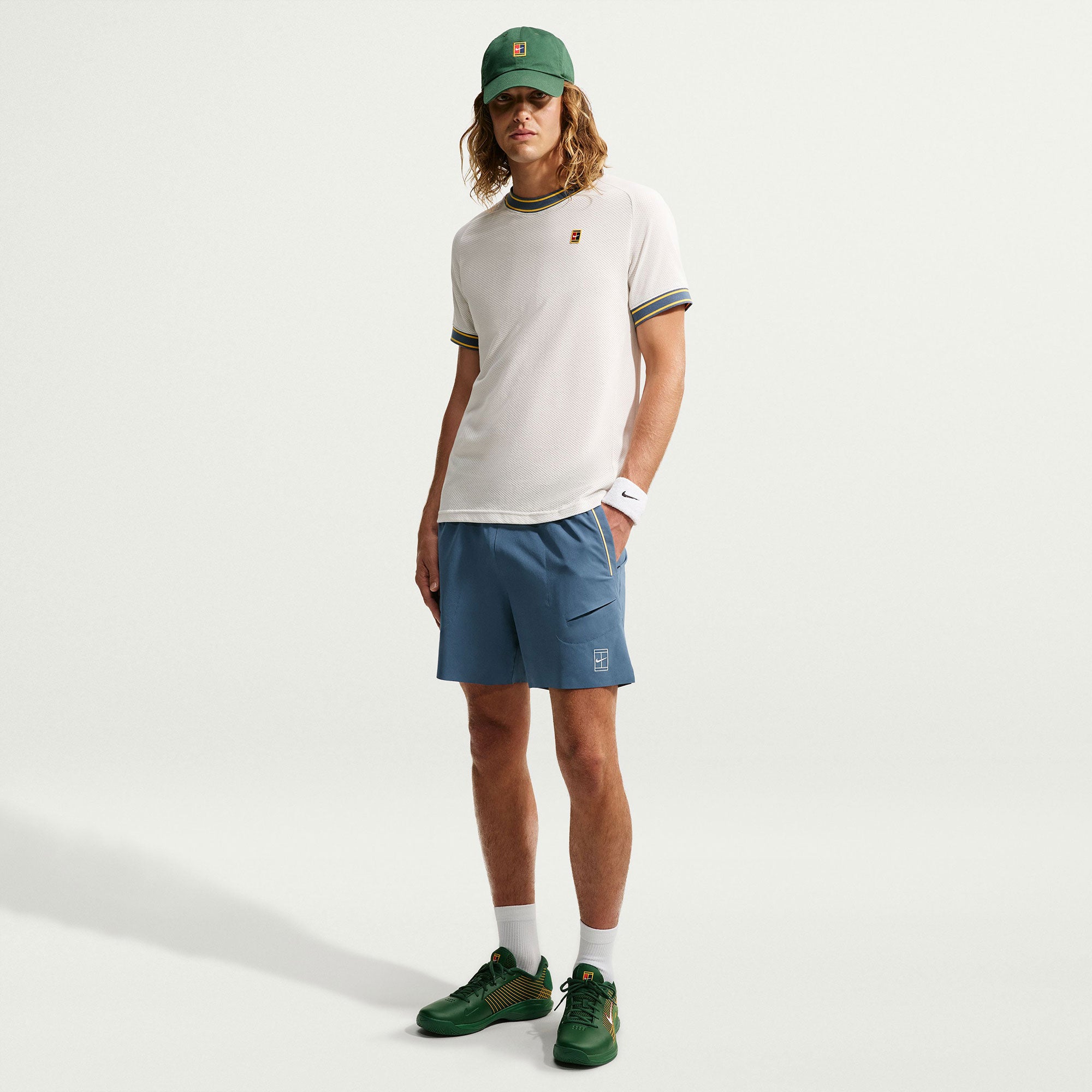 NikeCourt Advantage Men's Dri-FIT 6-Inch Tennis Shorts Blue (1)