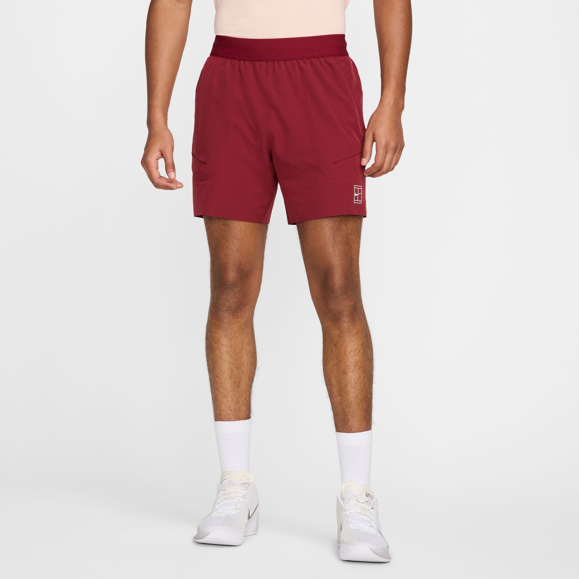 NikeCourt Advantage Men's Dri-FIT 6-Inch Tennis Shorts - Red (1)