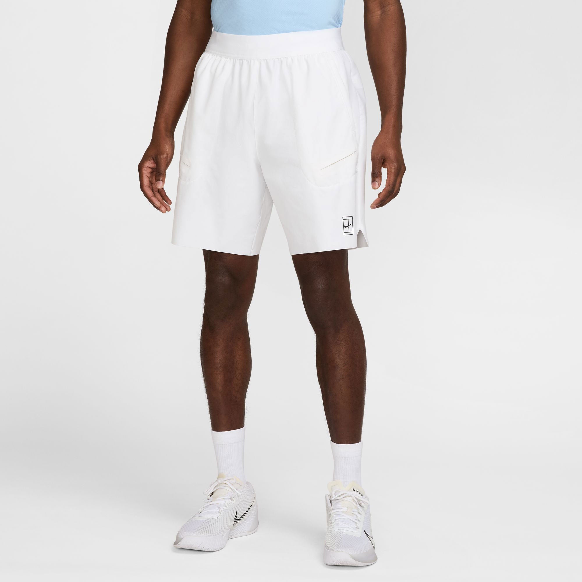 NikeCourt Advantage Men's Dri-FIT 8-Inch Tennis Shorts - White (1)