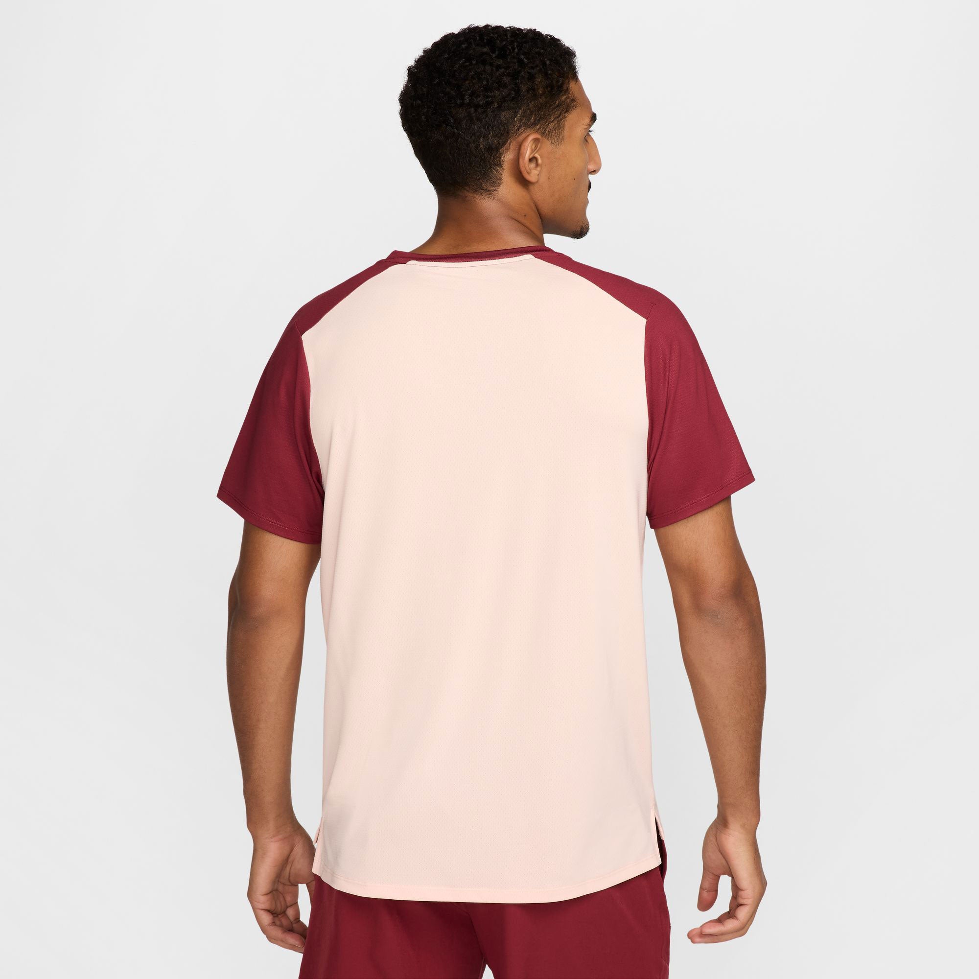NikeCourt Advantage Men's Dri-FIT Printed Tennis Shirt - Red (2)
