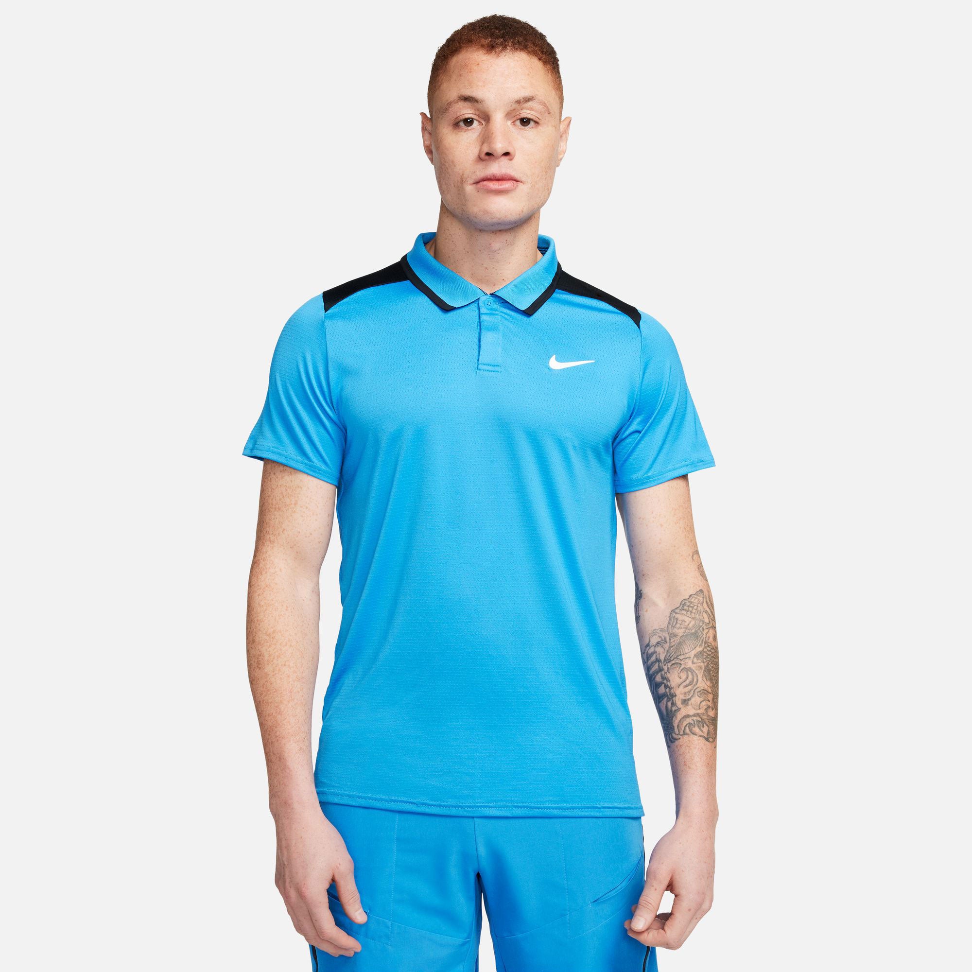 NikeCourt Advantage Men's Dri-FIT Tennis Polo - Blue (1)