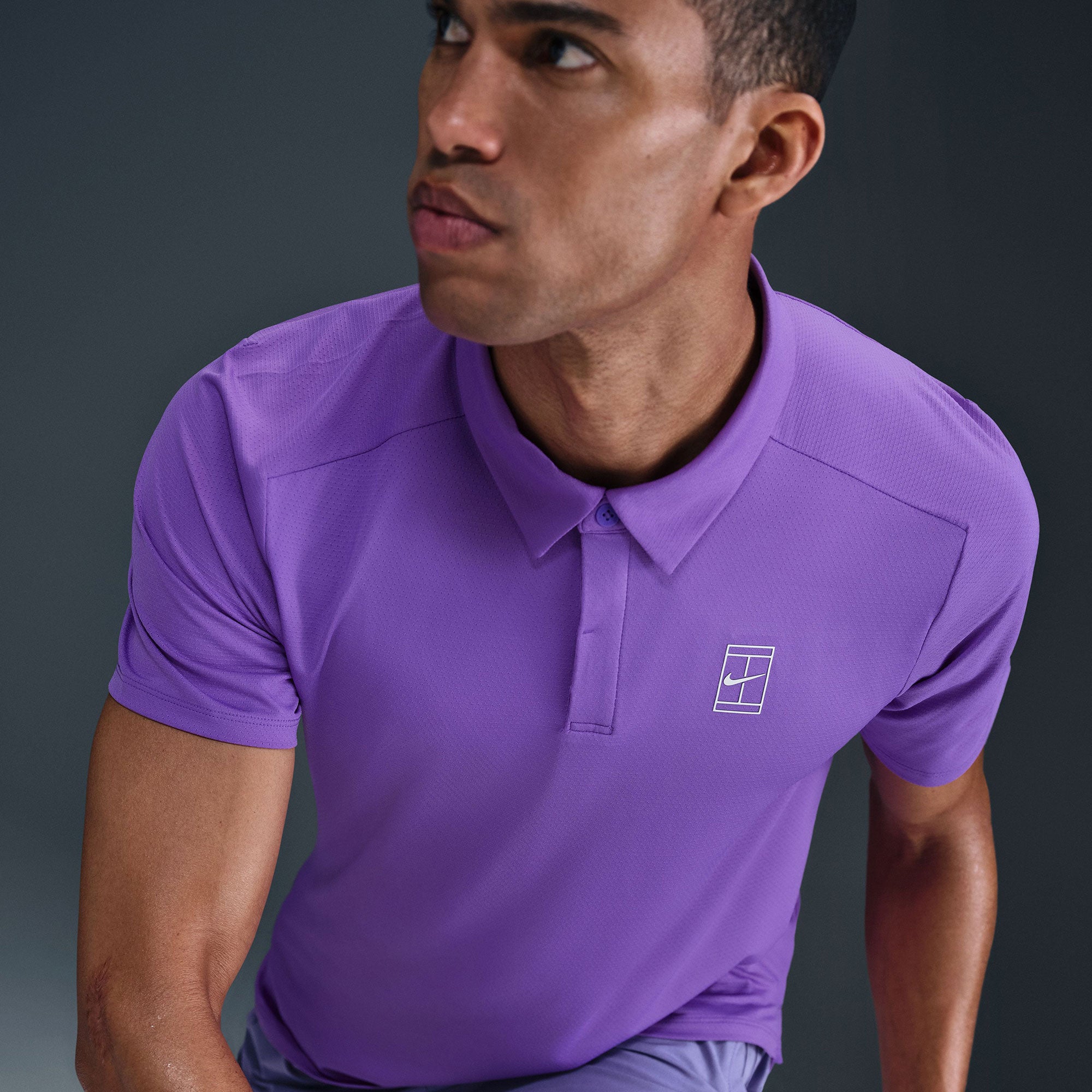 NikeCourt Advantage Men's Dri-FIT Tennis Polo - Purple (3)