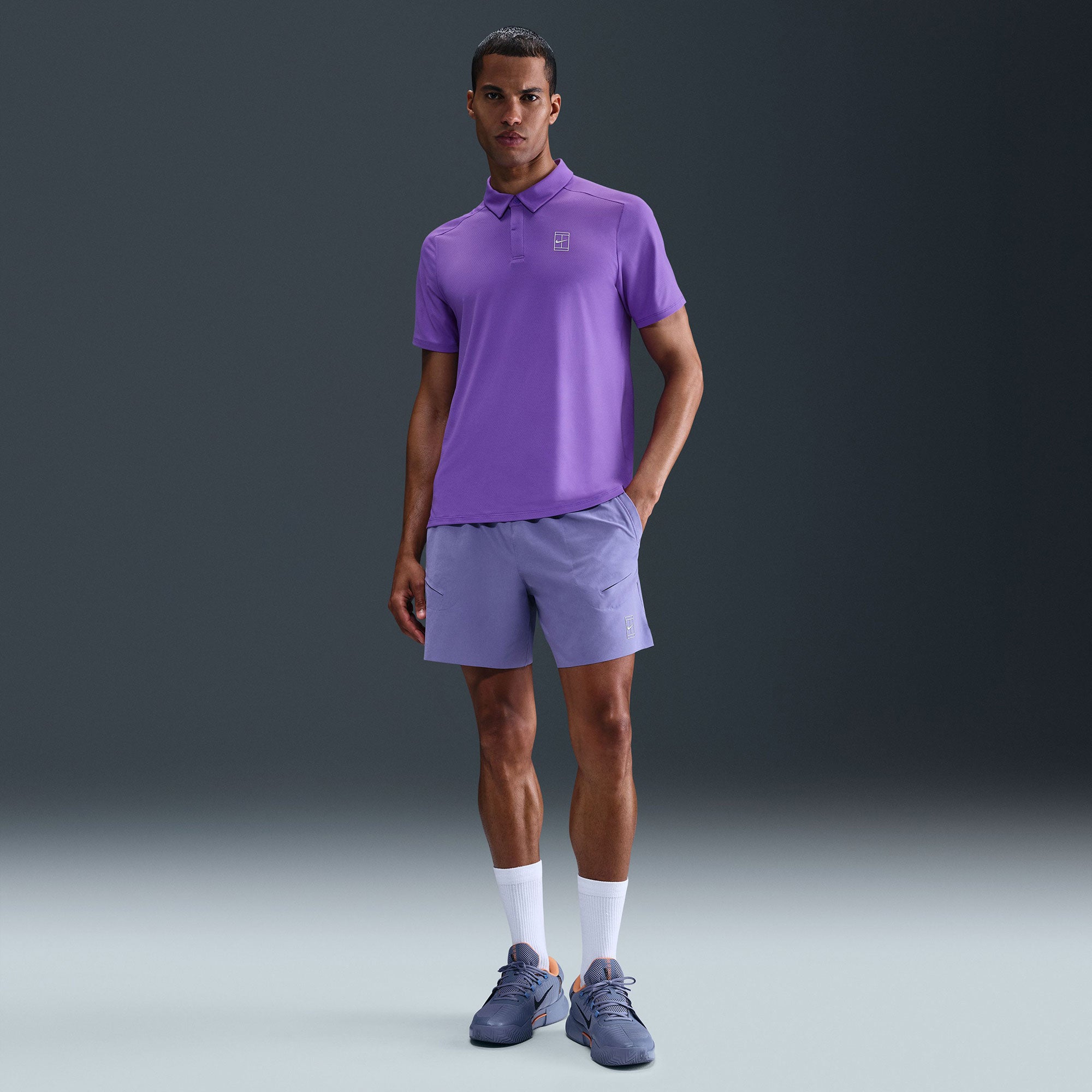 NikeCourt Advantage Men's Dri-FIT Tennis Polo - Purple (4)