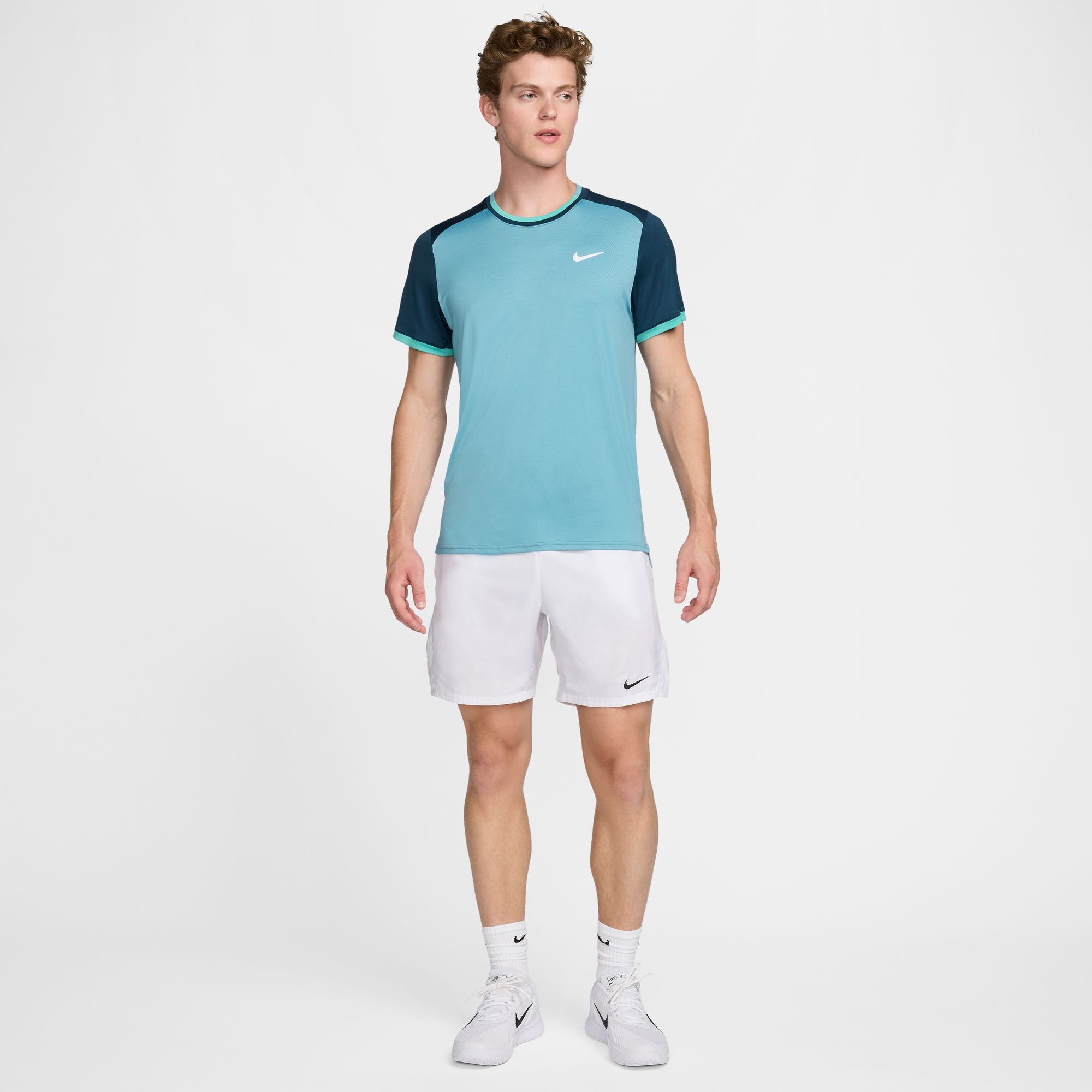 NikeCourt Advantage Men's Dri-FIT Tennis Shirt - Blue (5)