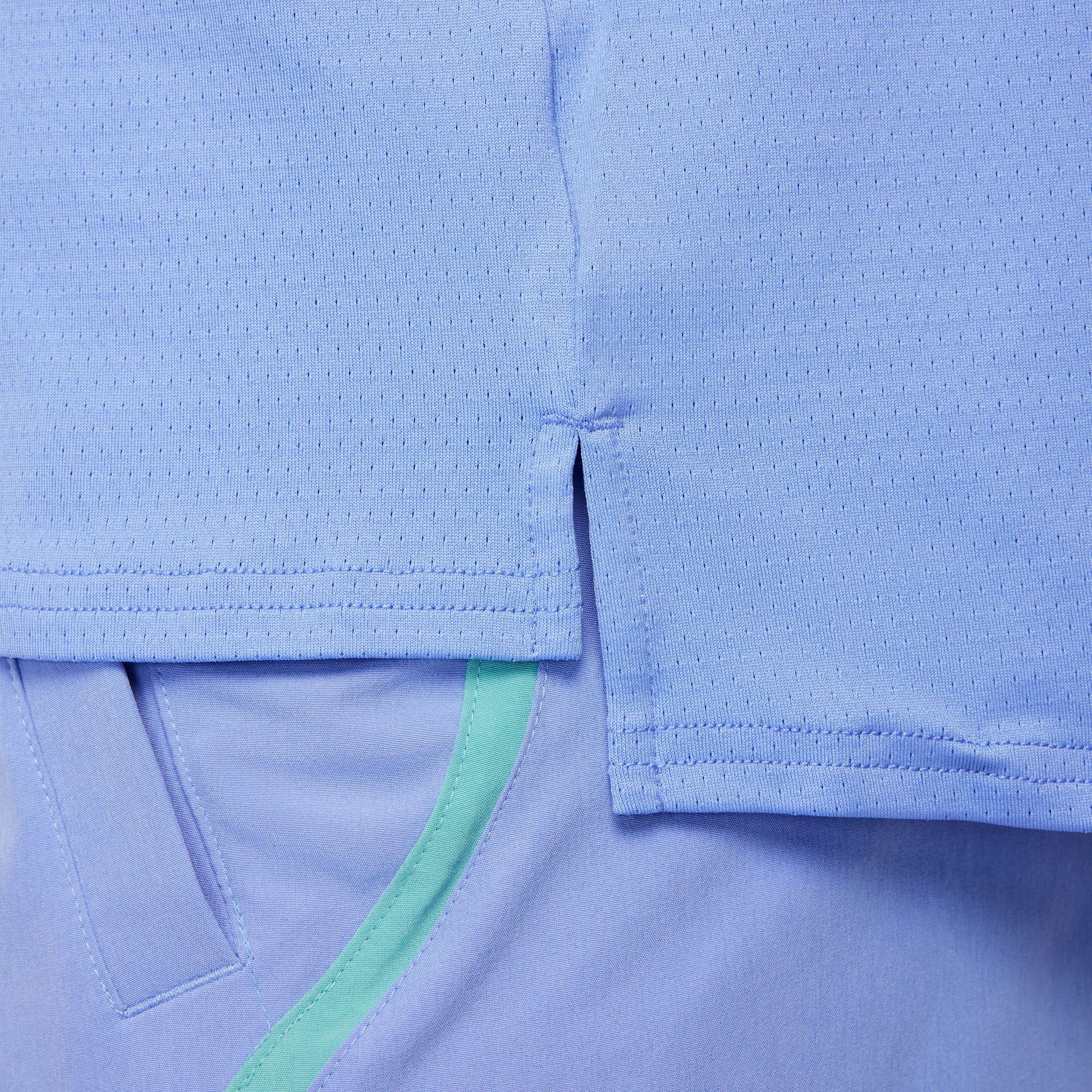 NikeCourt Advantage Men's Dri-FIT Tennis Shirt - Blue (5)