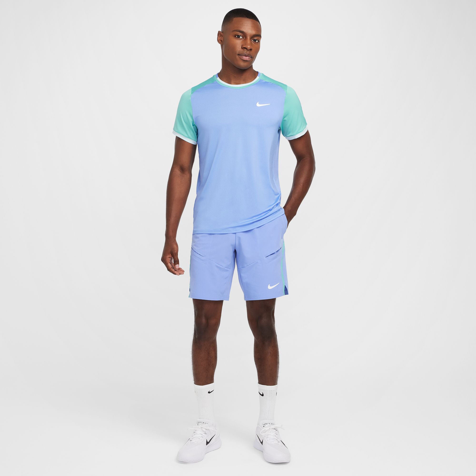 NikeCourt Advantage Men's Dri-FIT Tennis Shirt - Blue (6)