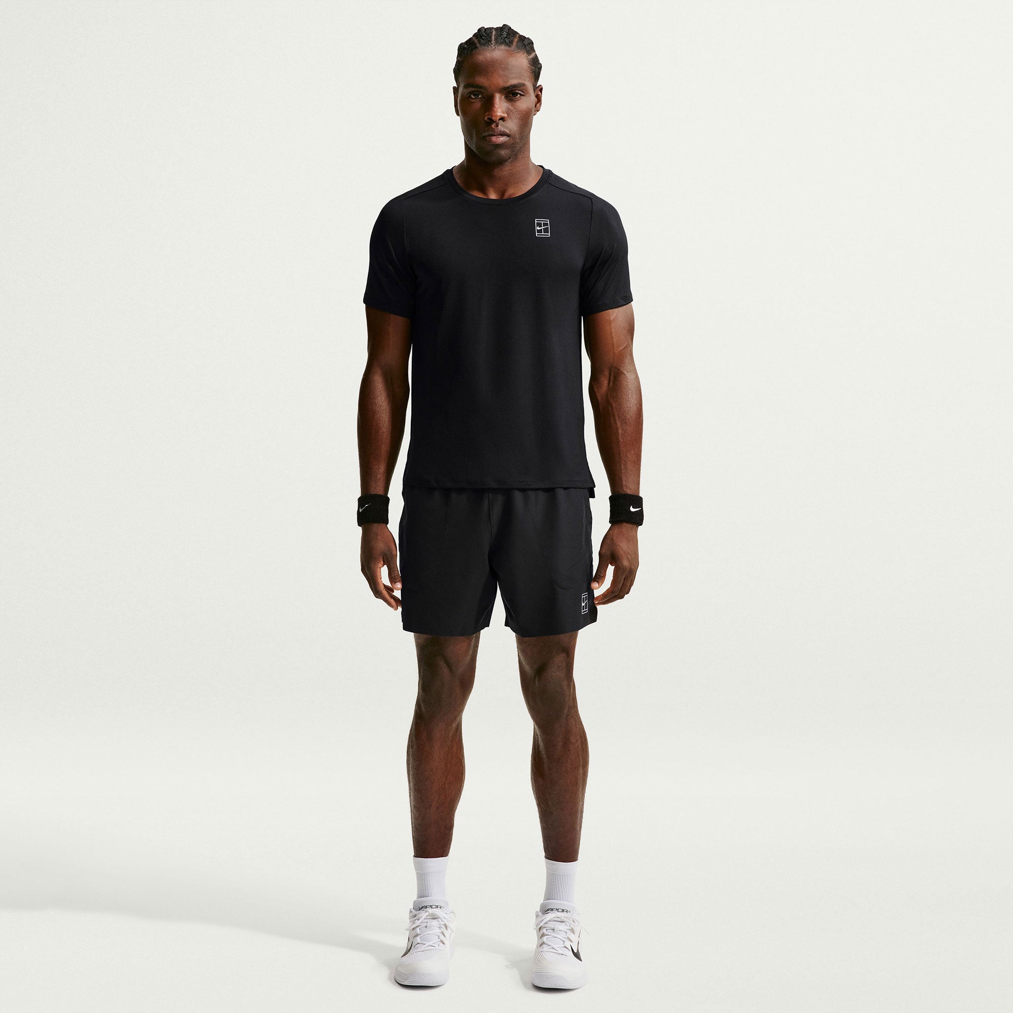NikeCourt Advantage Men's Dri-FIT Tennis Shirt - Black (4)