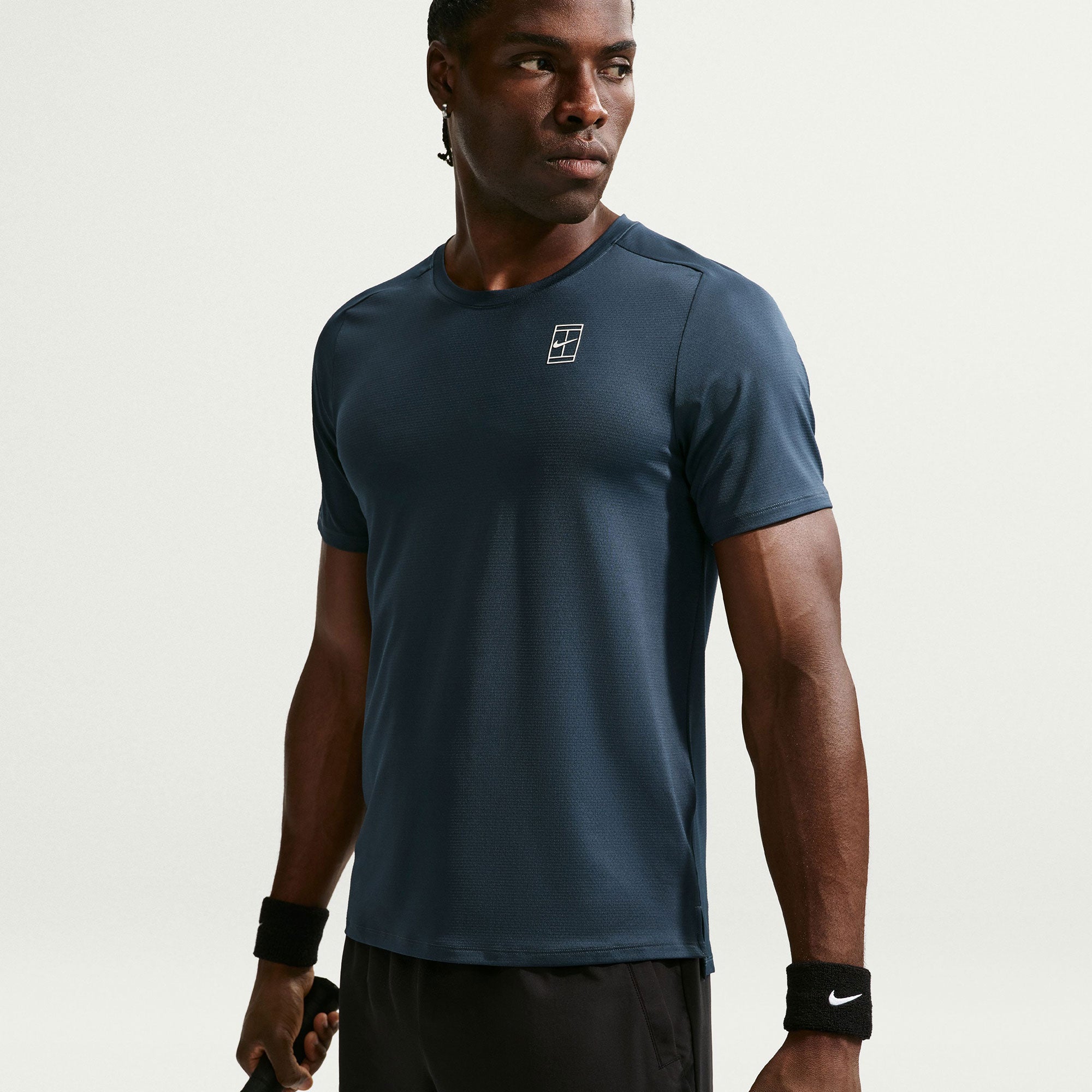 NikeCourt Advantage Men's Dri-FIT Tennis Shirt - Dark Blue