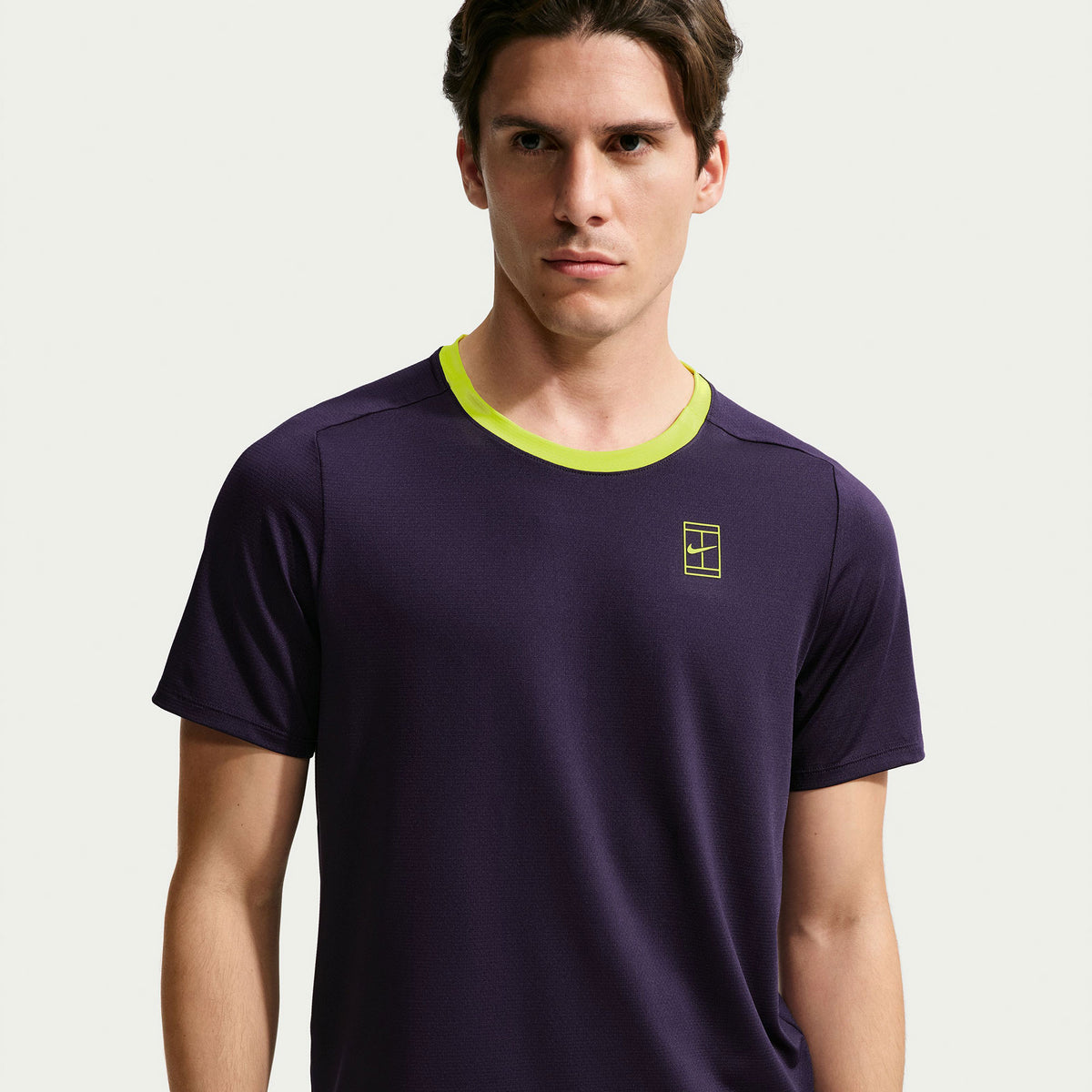 NikeCourt Advantage Men's Dri-FIT Tennis Shirt - Purple (1)