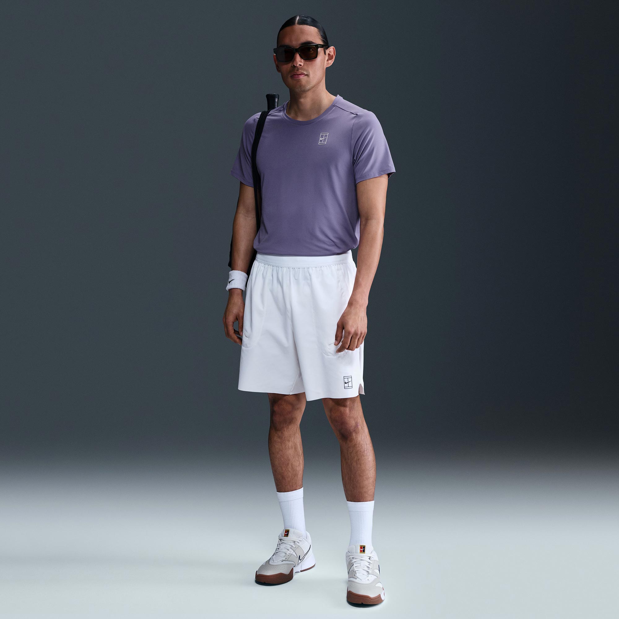 NikeCourt Advantage Men's Dri-FIT Tennis Shirt - Purple (4)