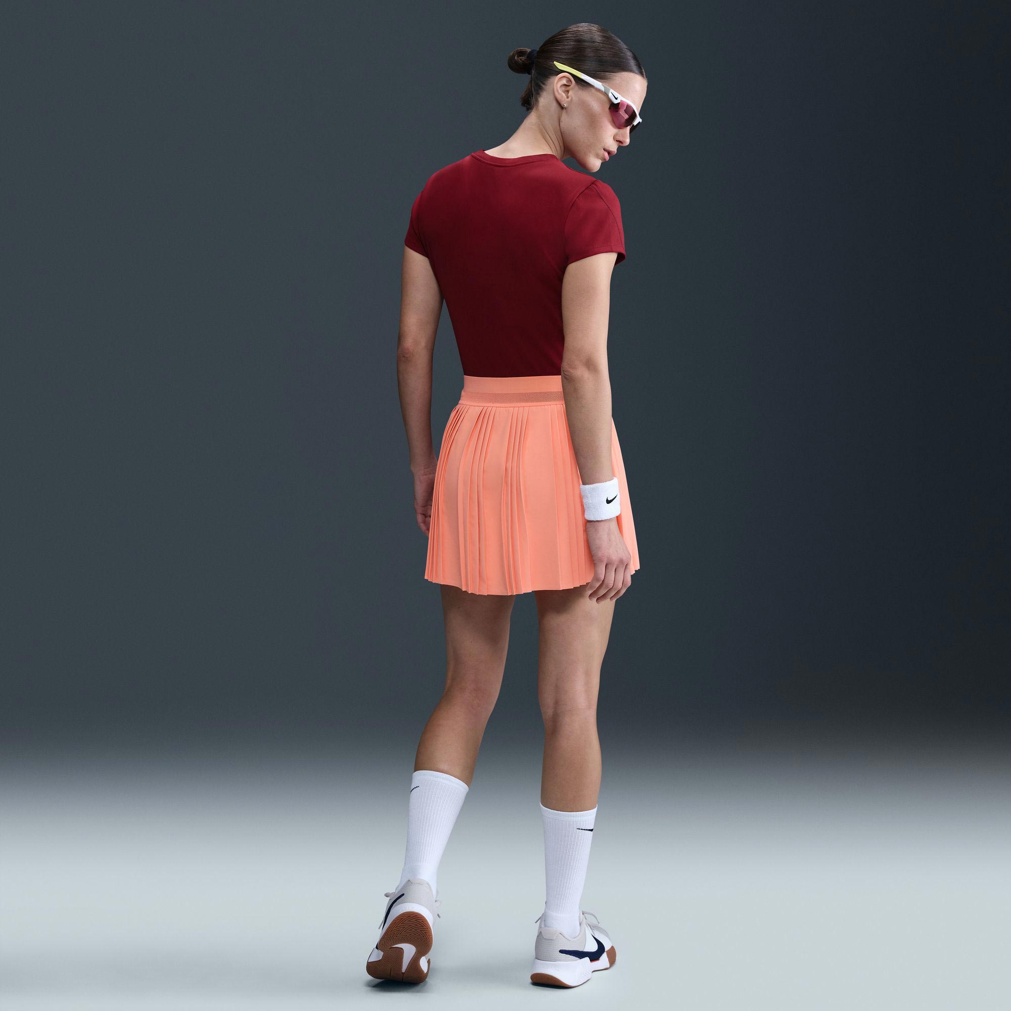 NikeCourt Advantage Women's Dri-FIT High-Waisted Pleated Tennis Skirt - Oranje (2)