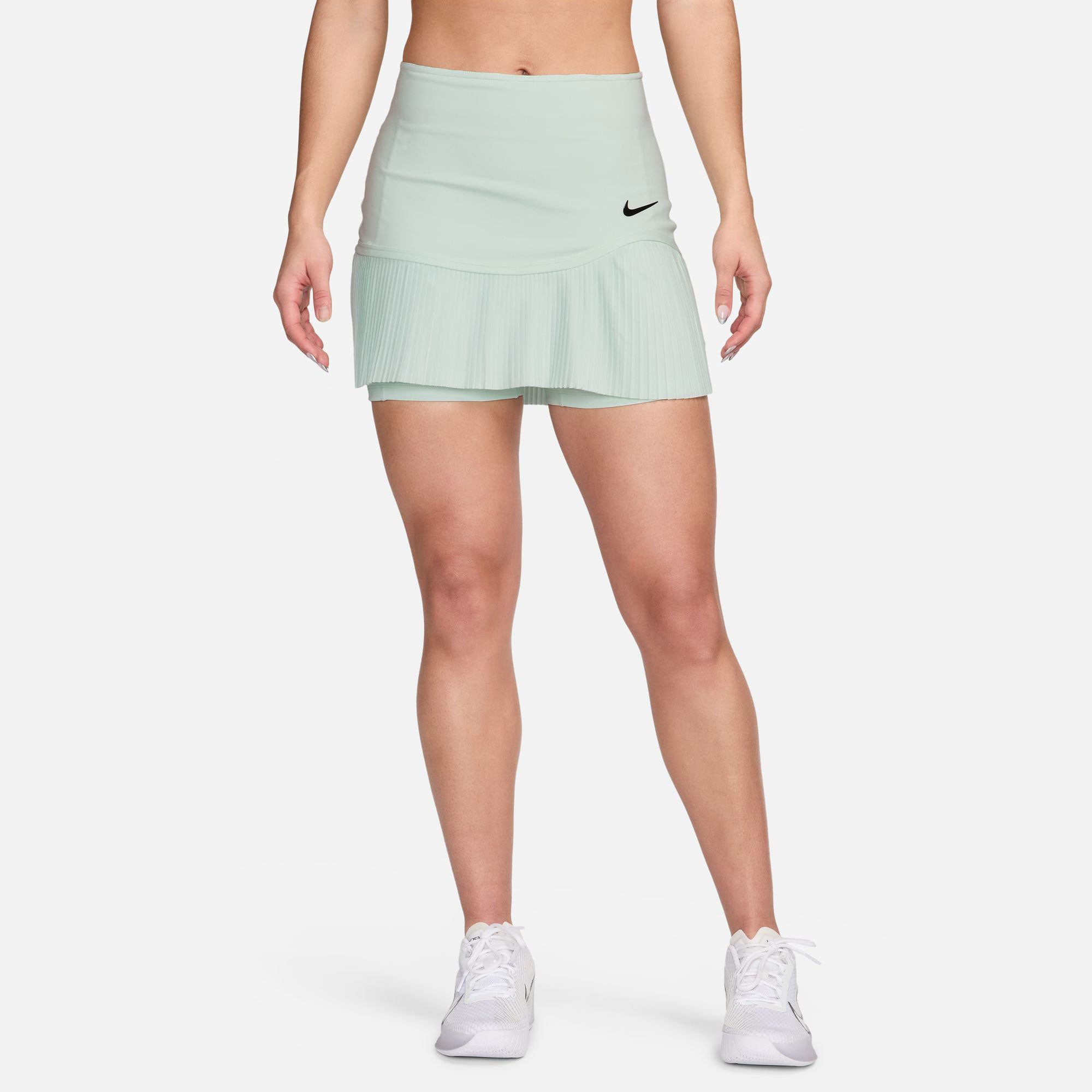 NikeCourt Advantage Women's Dri-FIT Pleated Tennis Skirt - Green (1)