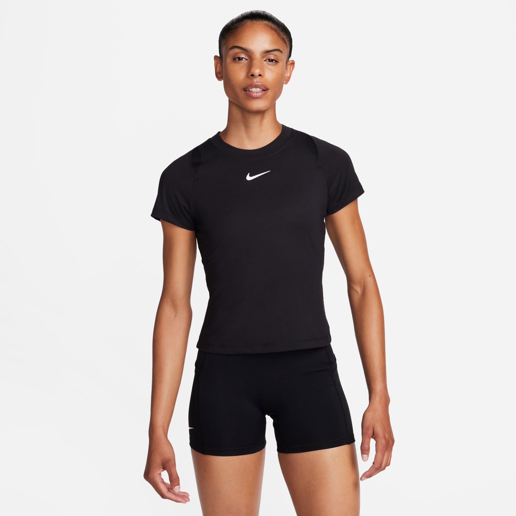 NikeCourt Advantage Women's Dri-FIT Tennis Shirt - Black (1)