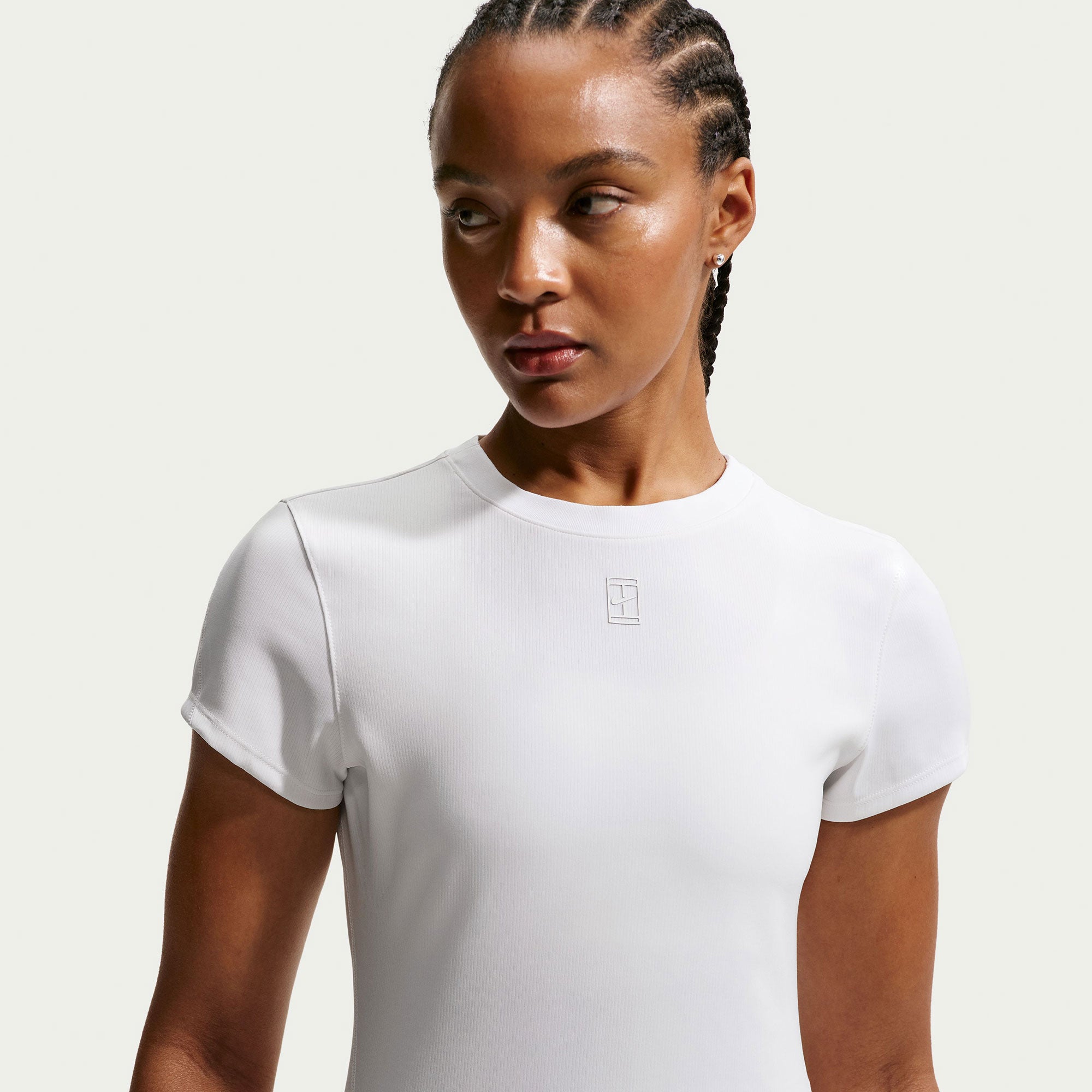NikeCourt Advantage Women's Dri-FIT Tennis Shirt - White (1)