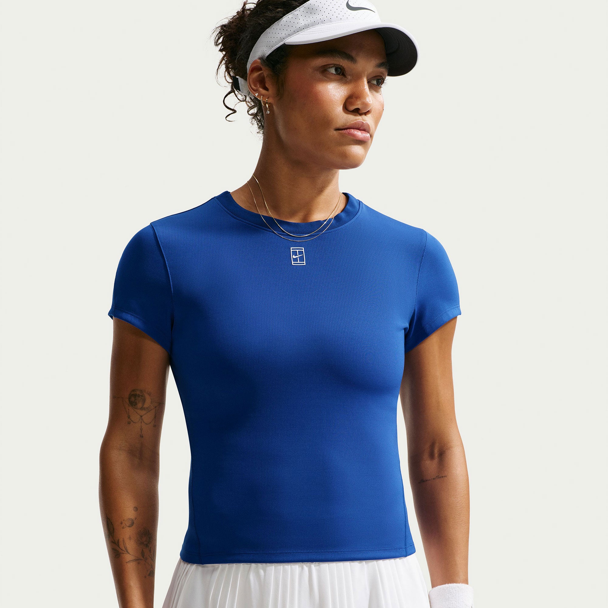 NikeCourt Advantage Women's Dri-FIT Tennis Shirt - Blue (3)