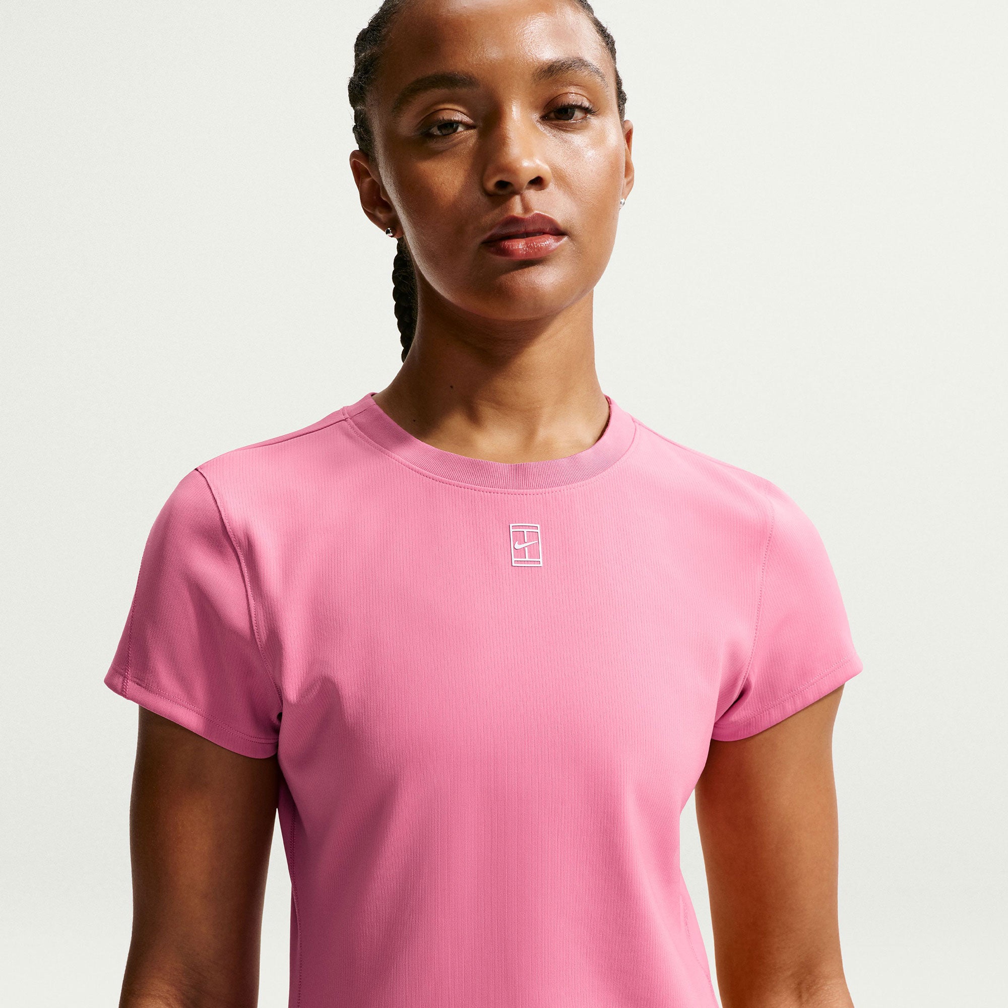 NikeCourt Advantage Women's Dri-FIT Tennis Shirt - Pink (1)