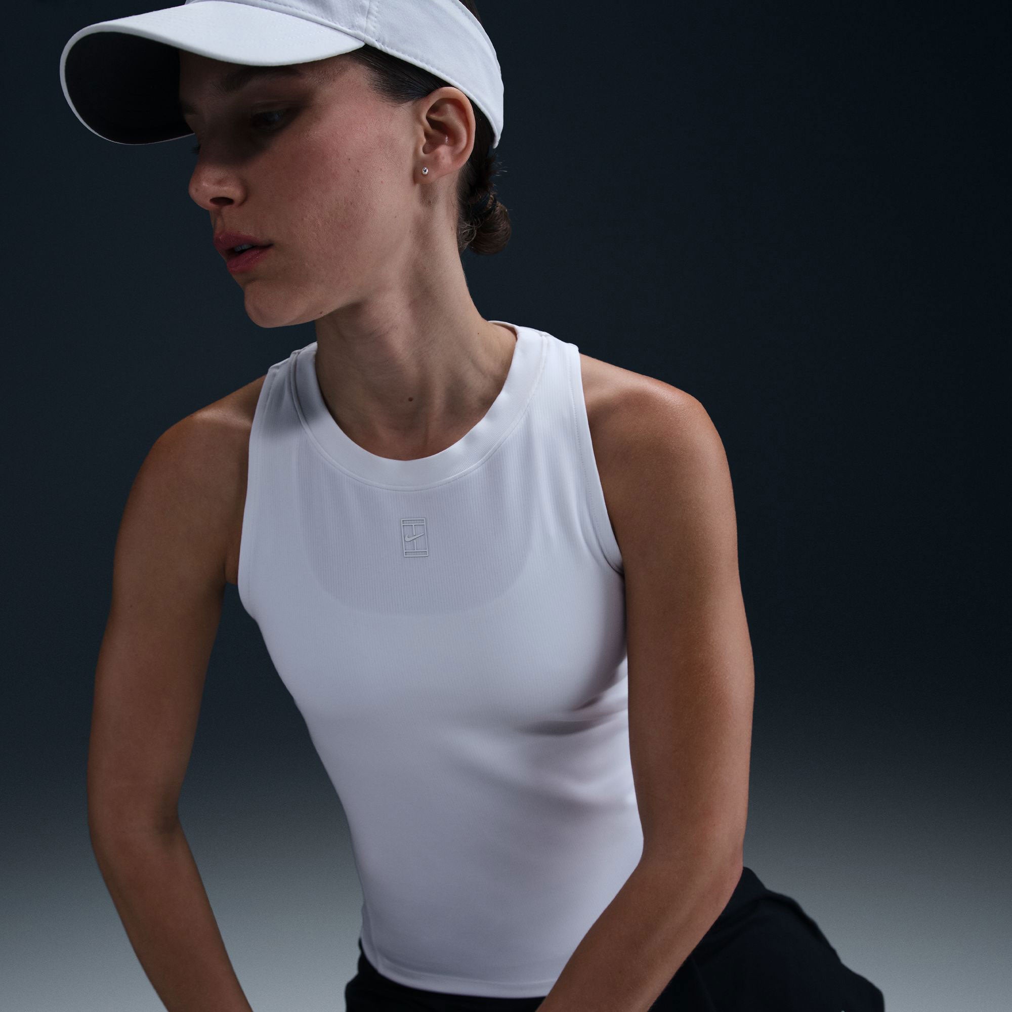 NikeCourt Advantage Women's Dri-FIT Tennis Tank - White (3)