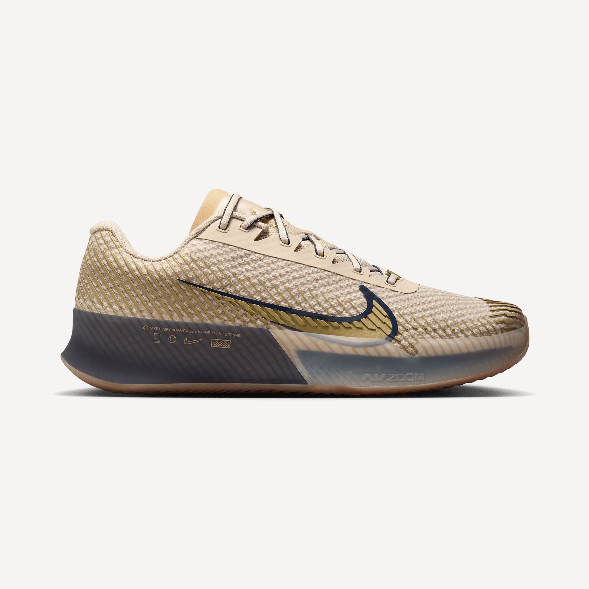 NikeCourt Air Zoom Vapor 11 Premium Men's Clay Court Tennis Shoes - Sand (1)