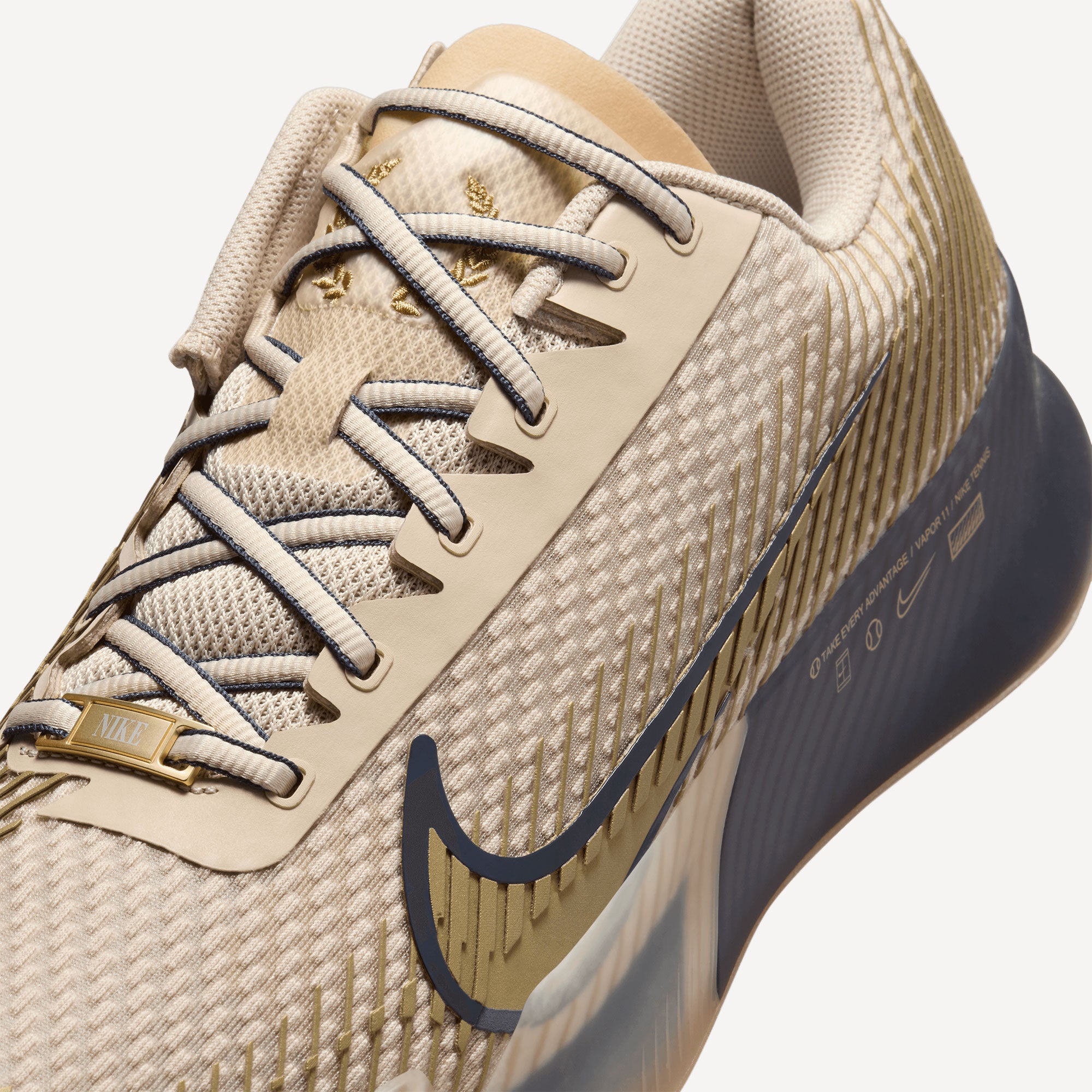NikeCourt Air Zoom Vapor 11 Premium Men's Clay Court Tennis Shoes - Sand (7)