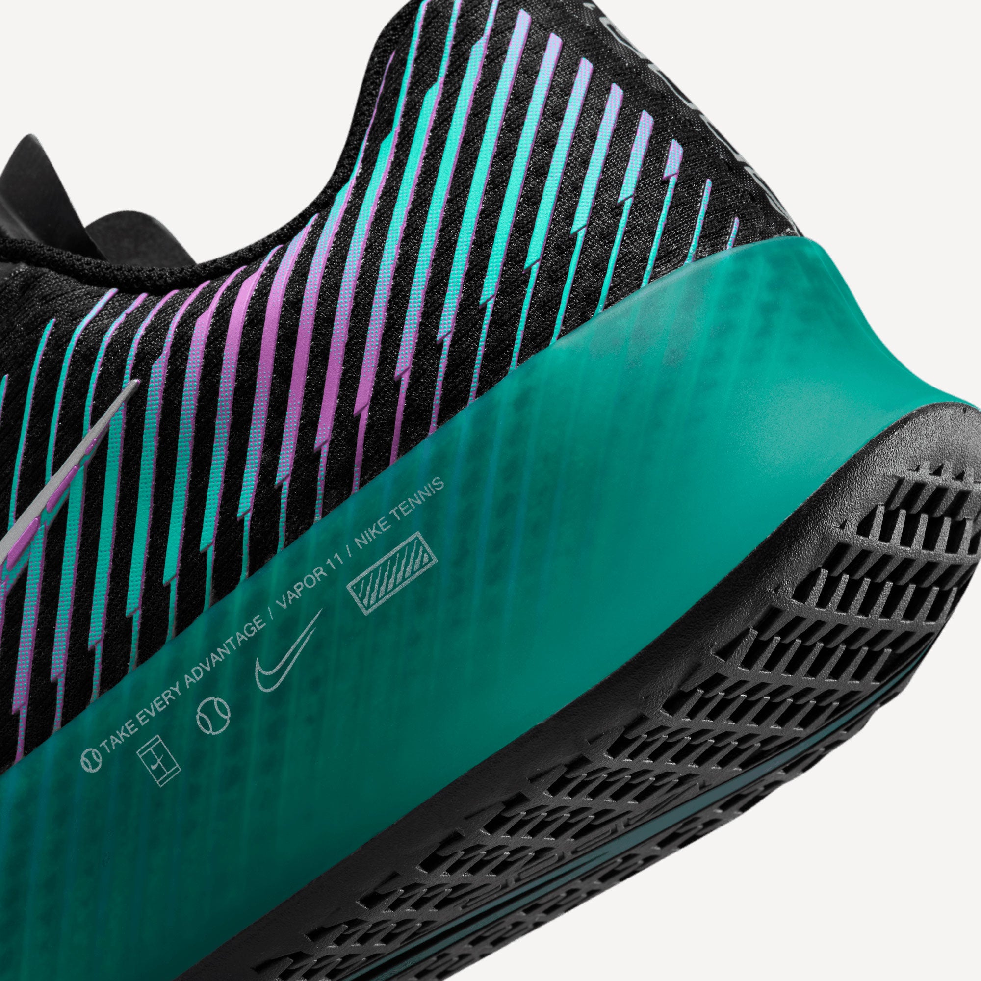 NikeCourt Air Zoom Vapor 11 Premium Men's Hard Court Tennis Shoes Black (8)