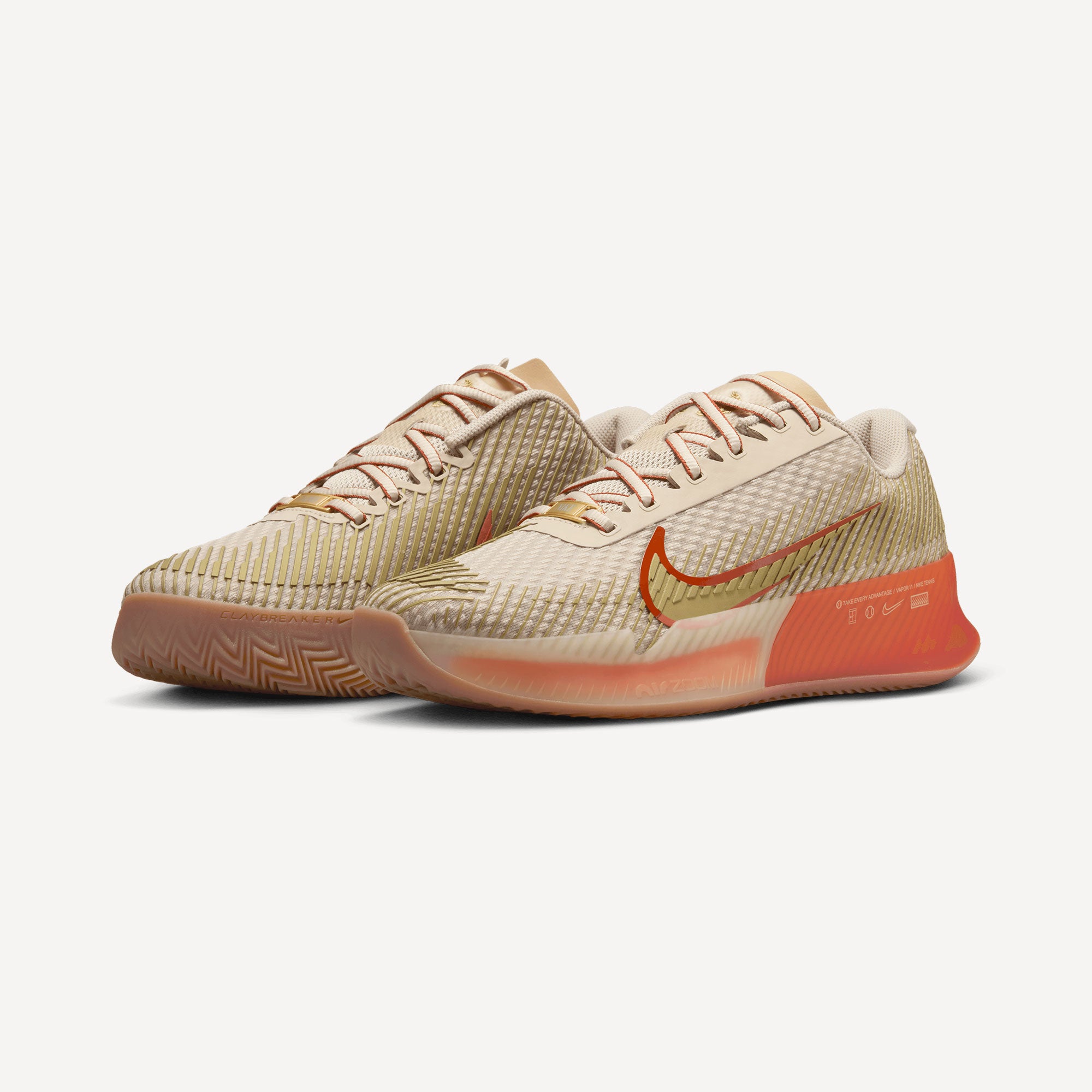 NikeCourt Air Zoom Vapor 11 Premium Women's Clay Court Tennis Shoes - Sand (4)