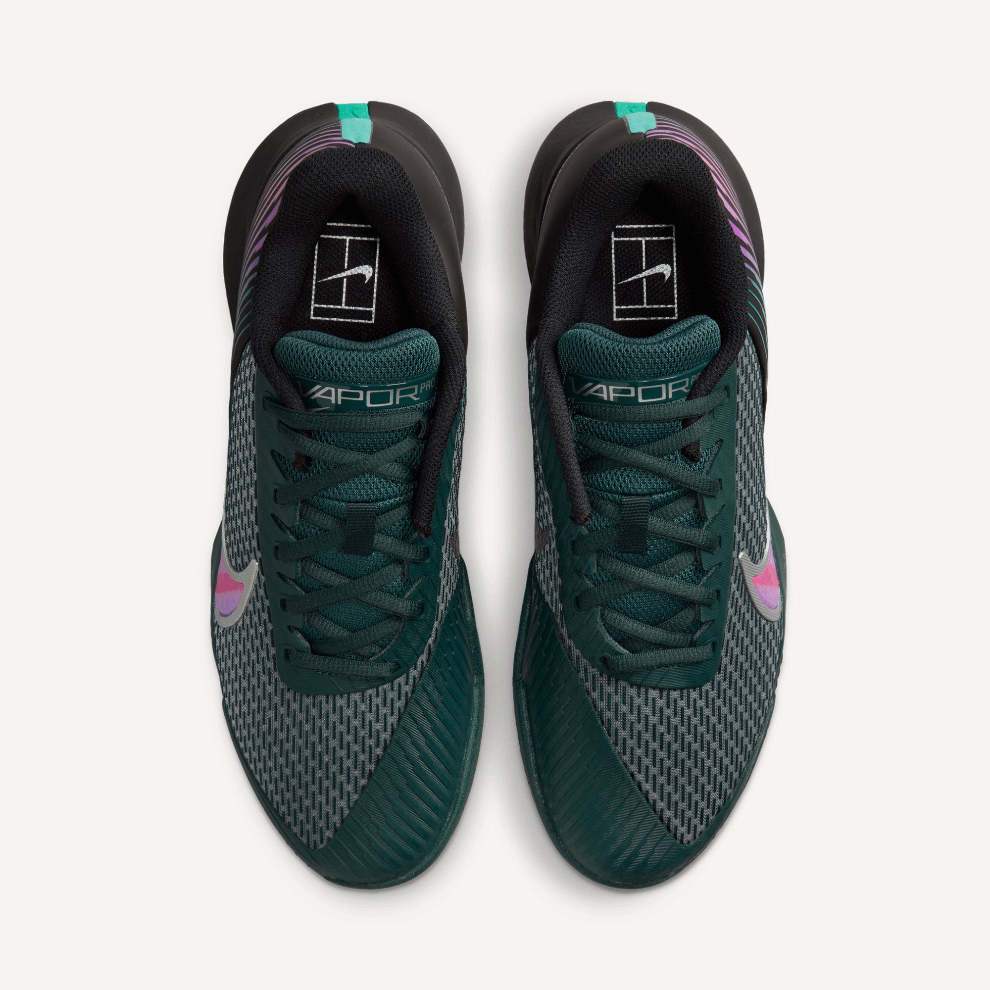 NikeCourt Air Zoom Vapor Pro 2 Premium Men's Hard Court Tennis Shoes Black (6)
