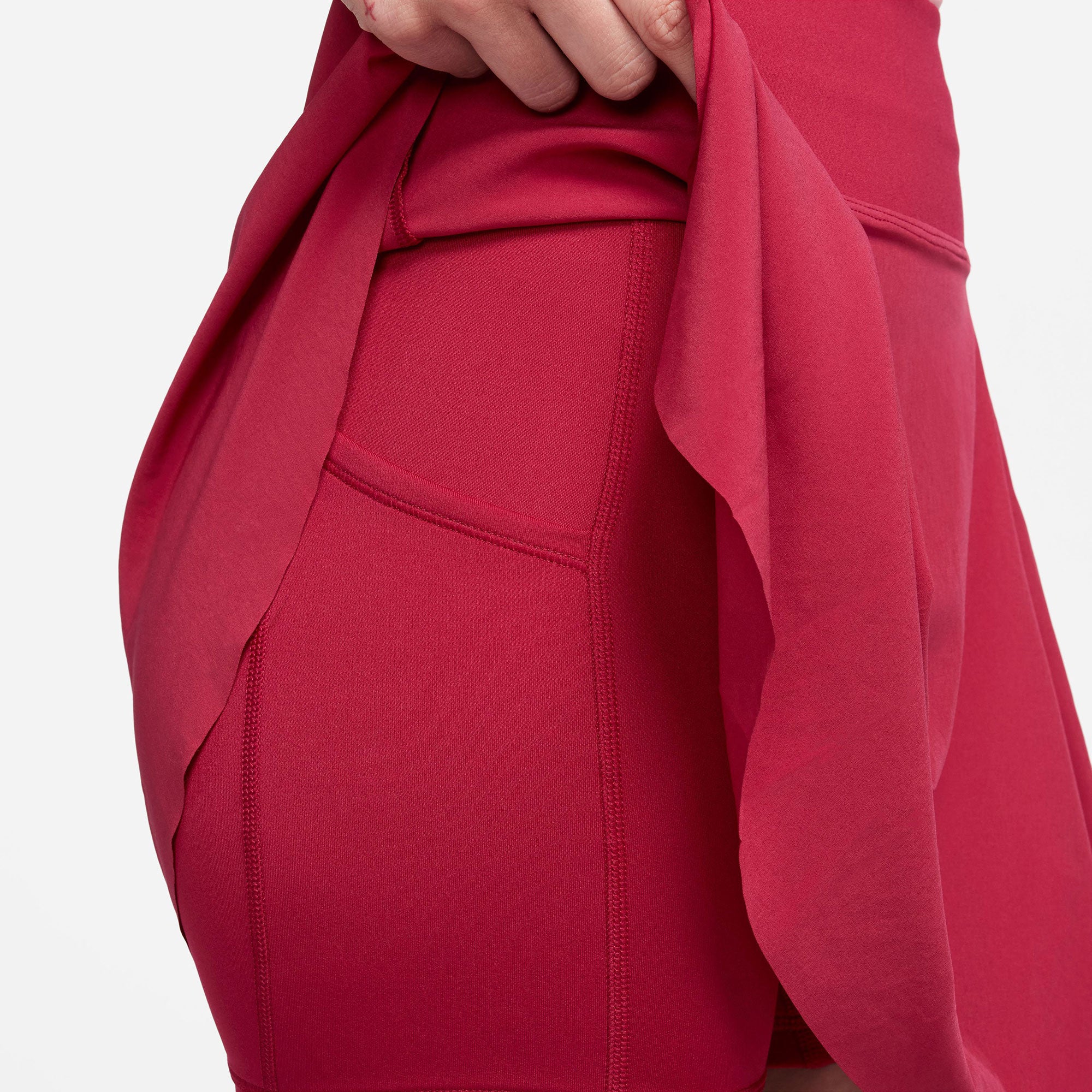 NikeCourt Dri-FIT Advantage Women's Regular Tennis Skirt Red (5)