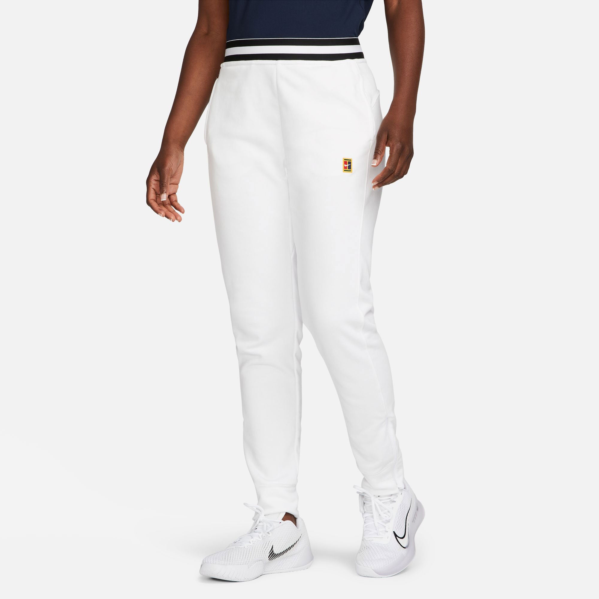 NikeCourt Dri-FIT Heritage Women's Fleece Tennis Pants - White