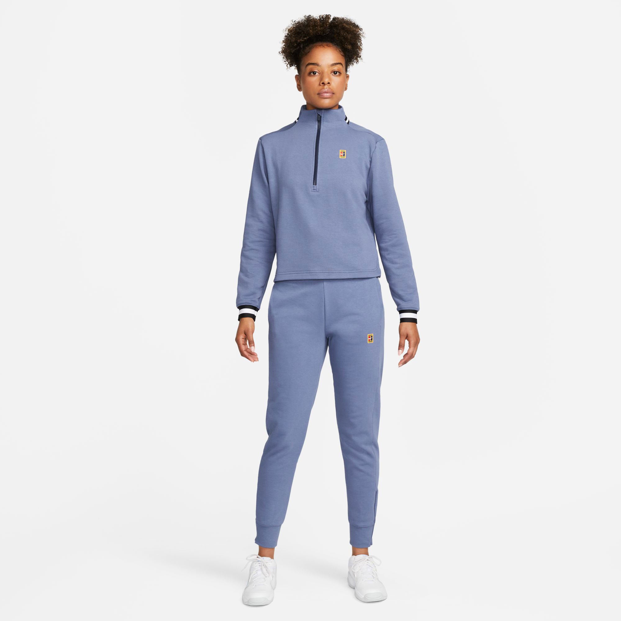 NikeCourt Dri-FIT Heritage Women's Fleece Tennis Pants Blue (5)